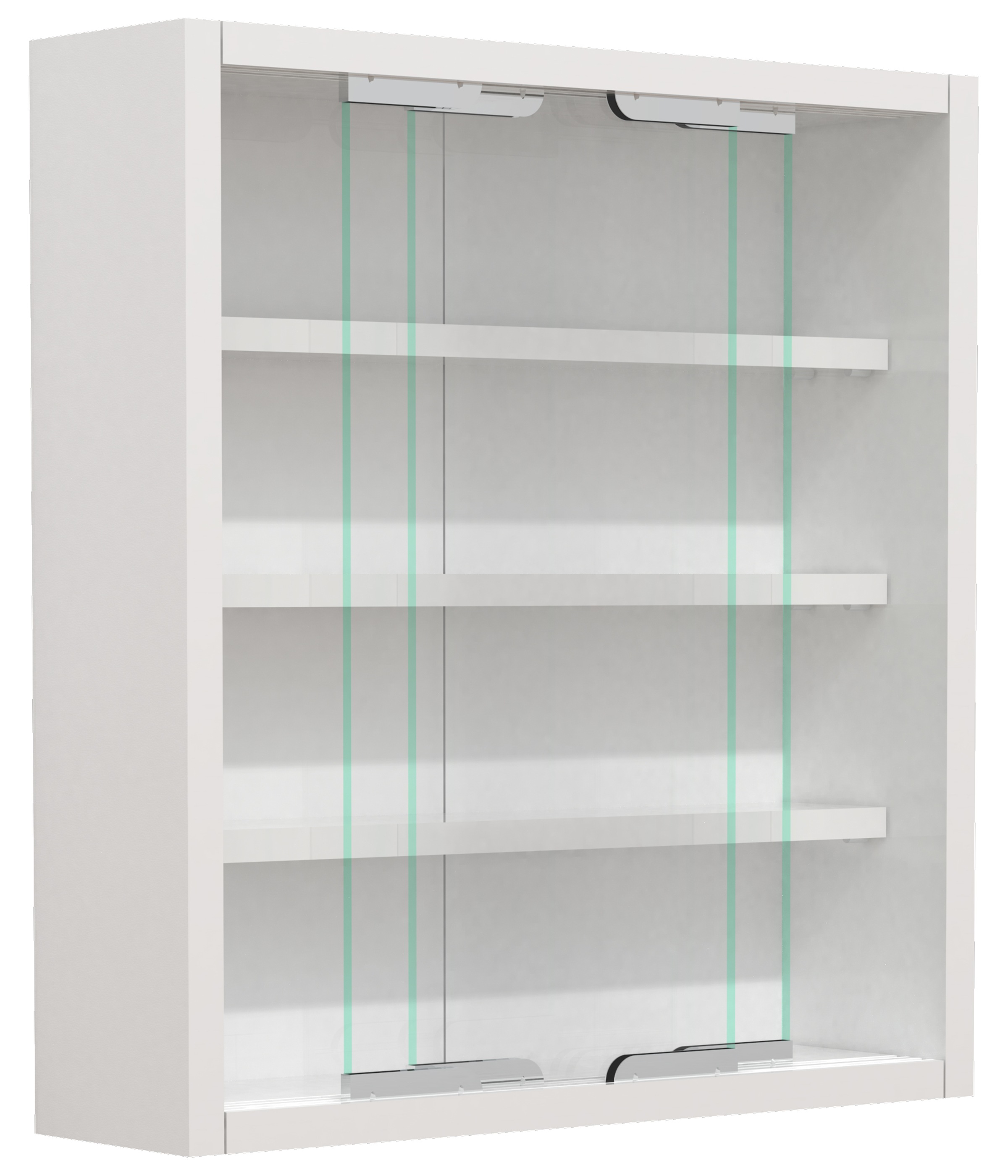 VCM Wandregal »VCM Glasvitrine hängend | Vitrine Glas mit ESG-Sicherheitsglas | Maße: H. 40 x B. 37 x T. 10 cm| Hängevitrine Glas | Modern und platzsparend | Glas Vitrinenschrank - Agisa S«