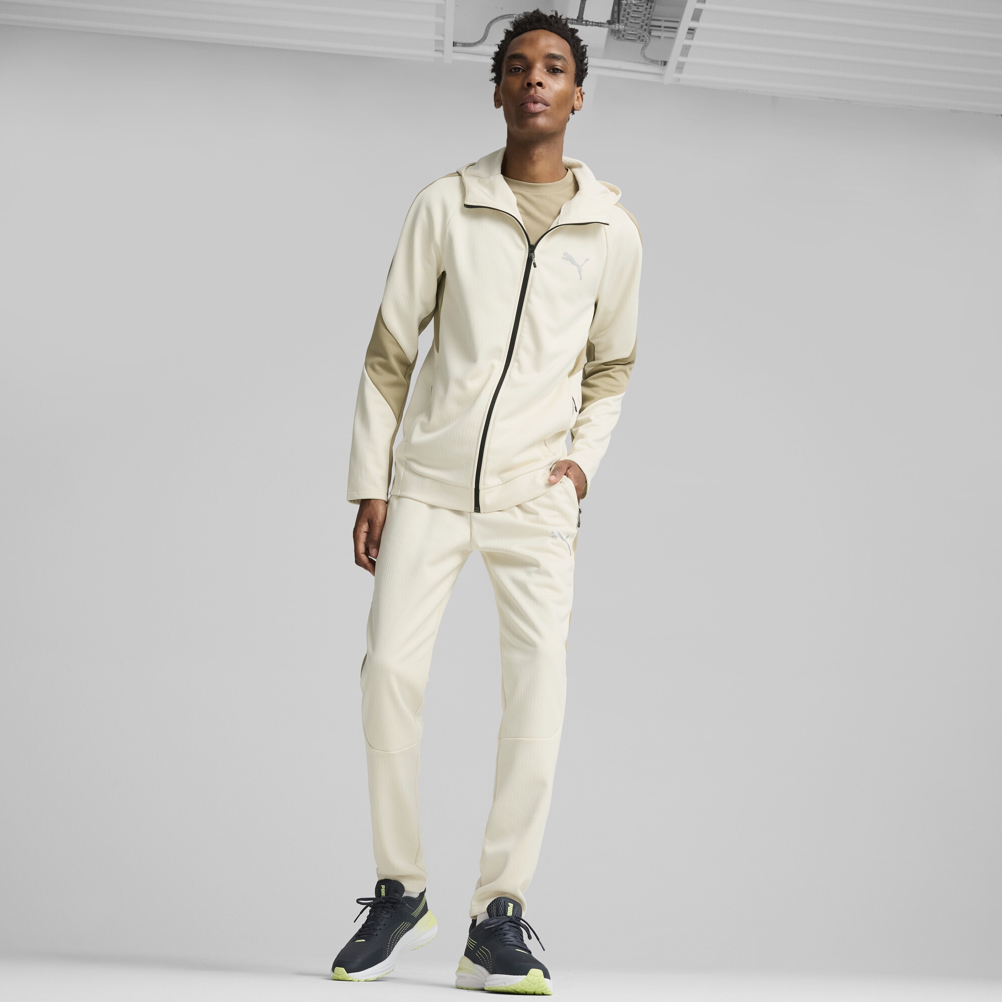 PUMA Sweatjacke »EVOSTRIPE Hoodie mit durchgehendem Reißverschluss Herren«