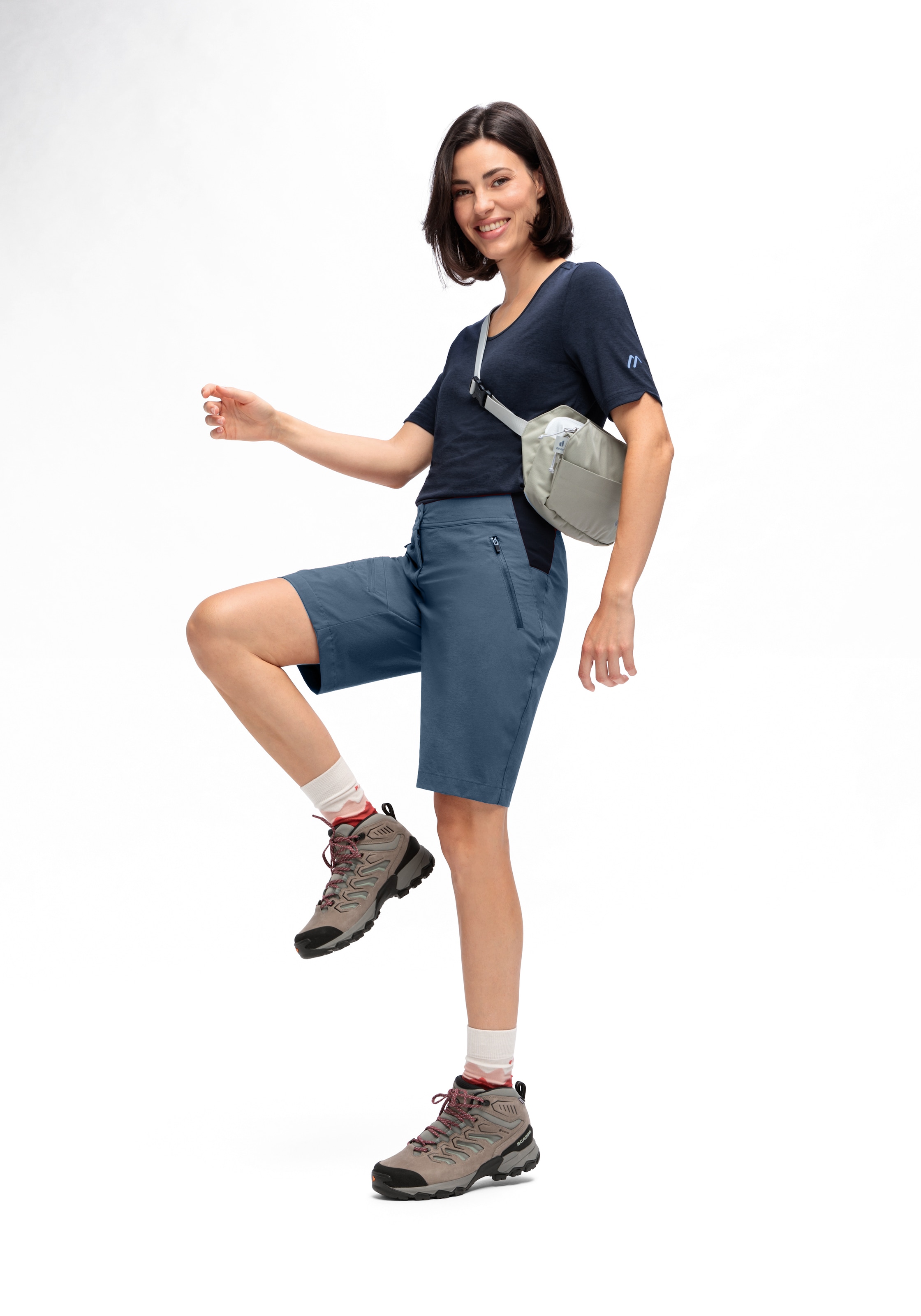 Maier Sports Outdoorhose »Inara Short Vario«, Damen Shorts, kurze Wanderhose, Outdoor-Hose, 4 Taschen, Regular Fit