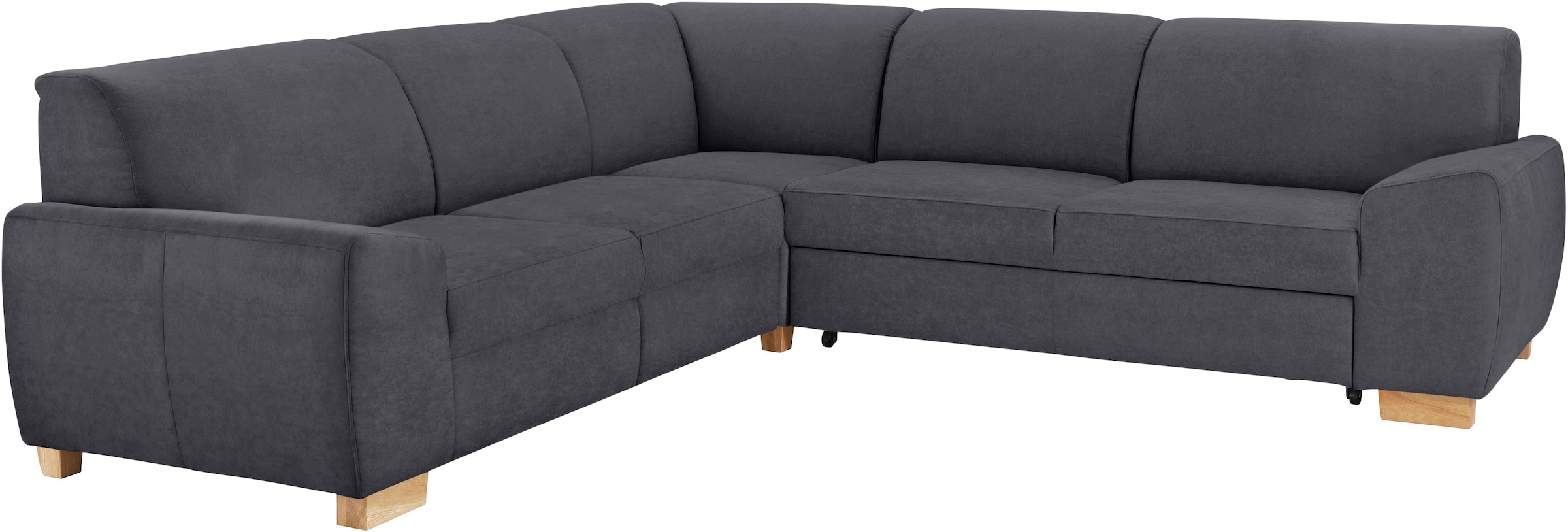 DOMO collection Ecksofa »Incanto kubische Formensprache, komfortabel, flache Armlehnen, L-Form«, wahlweise mit Bettfunktion