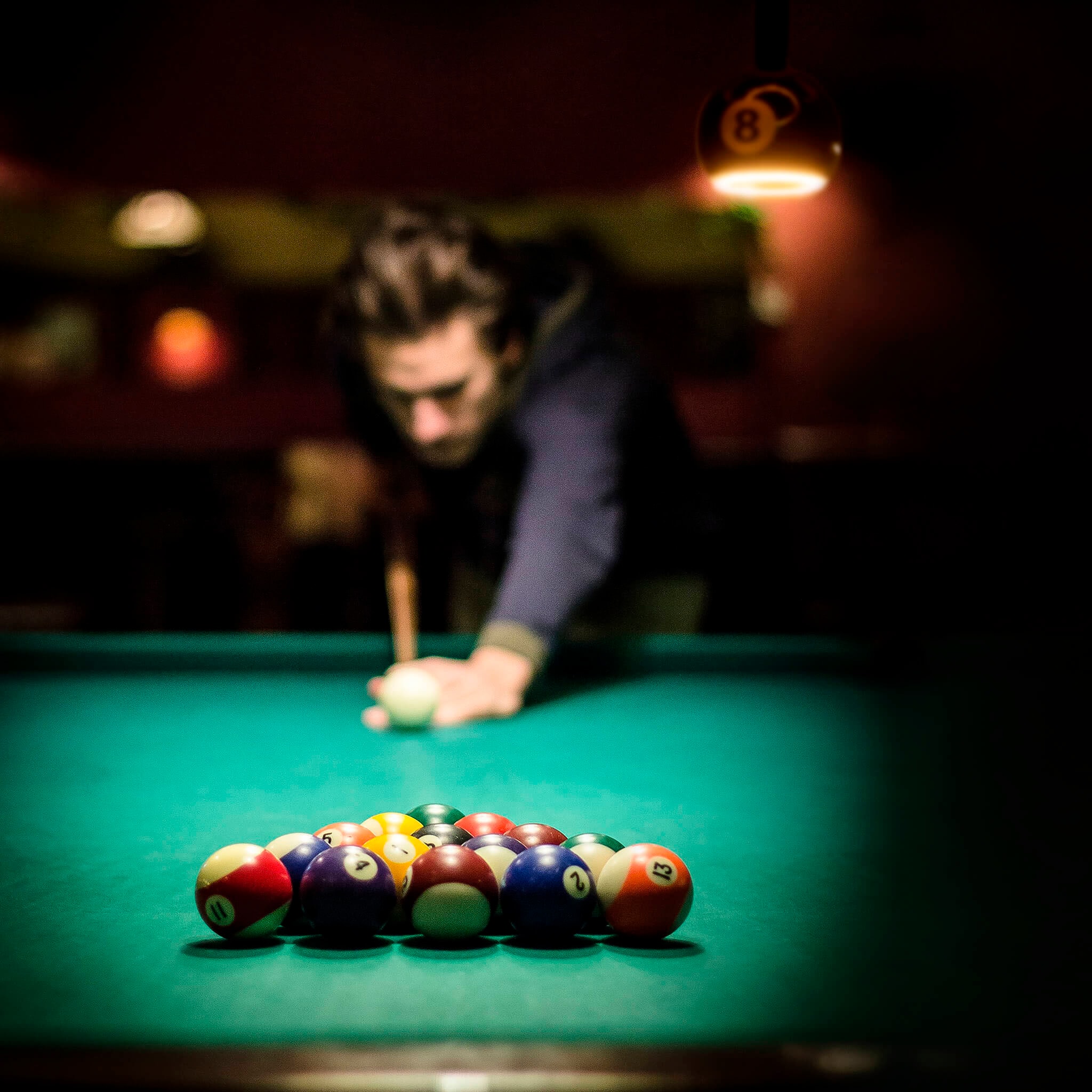 SEGULA LED-Leuchtmittel »LED Floating Billard 200 black 8«, E27, 1 St., Extra-Warmweiß, handmade