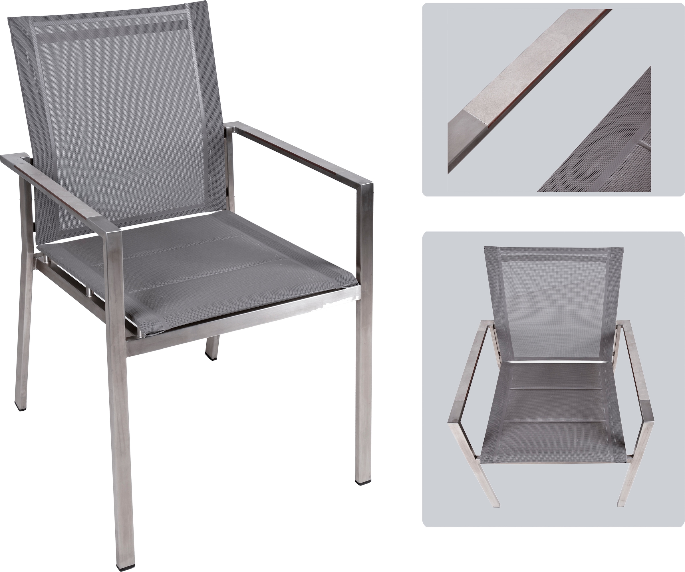 Garden Pleasure Stapelstuhl "SIENNA, 2er Set" (Set) 2 Stk. stapelbar günstig online kaufen