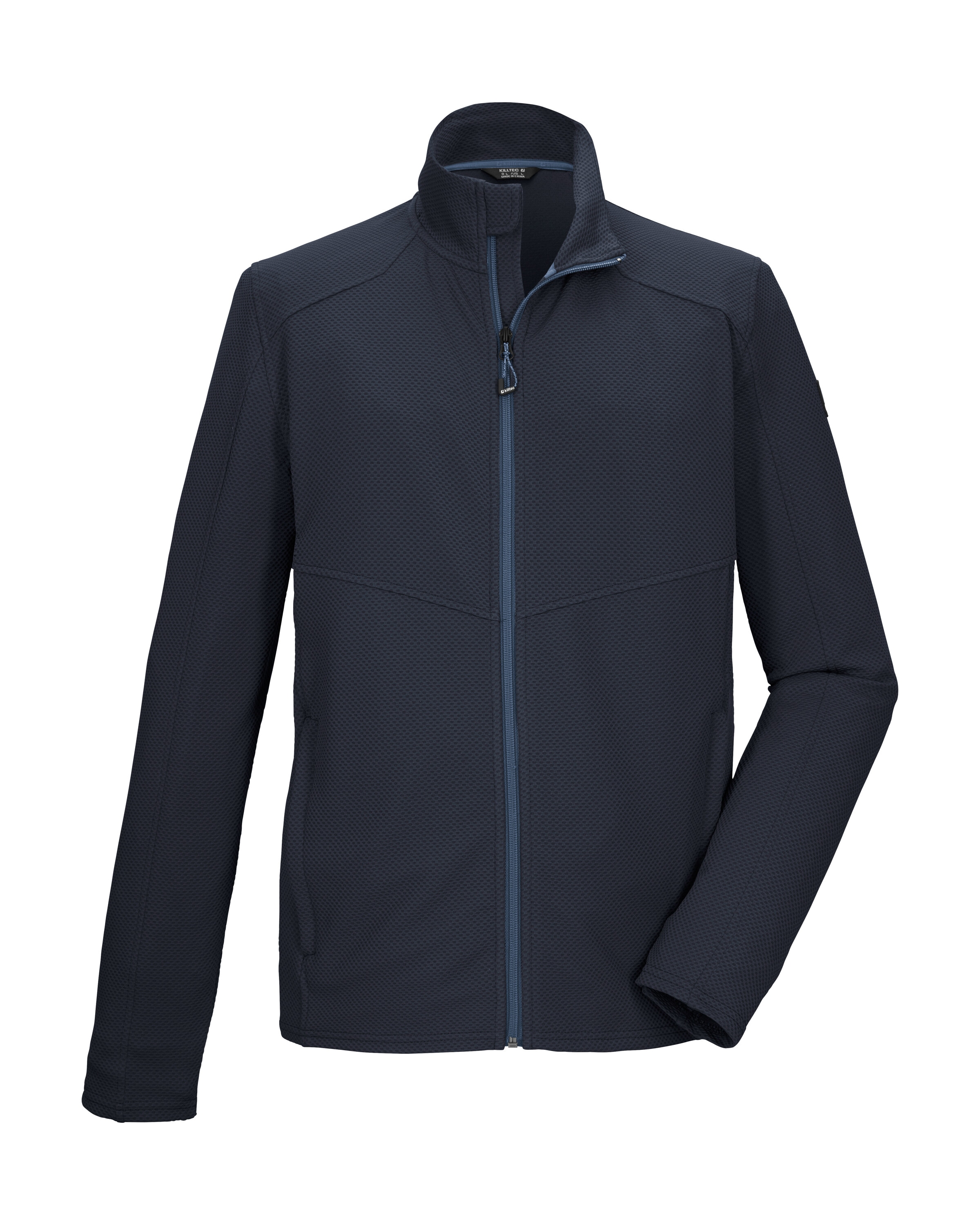 Killtec Strickjacke "KOS 68 MN FLX JCKT" Sportive Powerstretchjacke mit Kinnschutz und Taschen