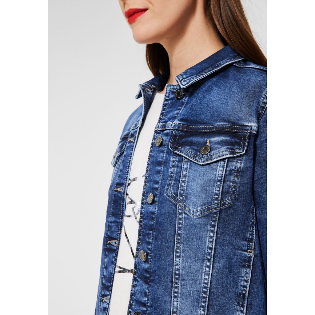 STREET ONE Jeansjacke, ohne Kapuze