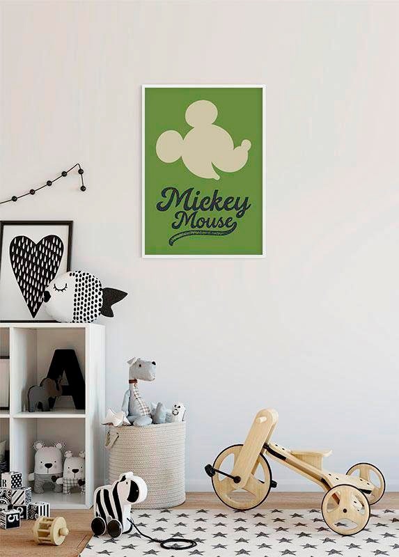 Kinderzimmer, | Head«, Disney, Mouse Wohnzimmer Komar BAUR Poster Schlafzimmer, (1 St.), »Mickey Green