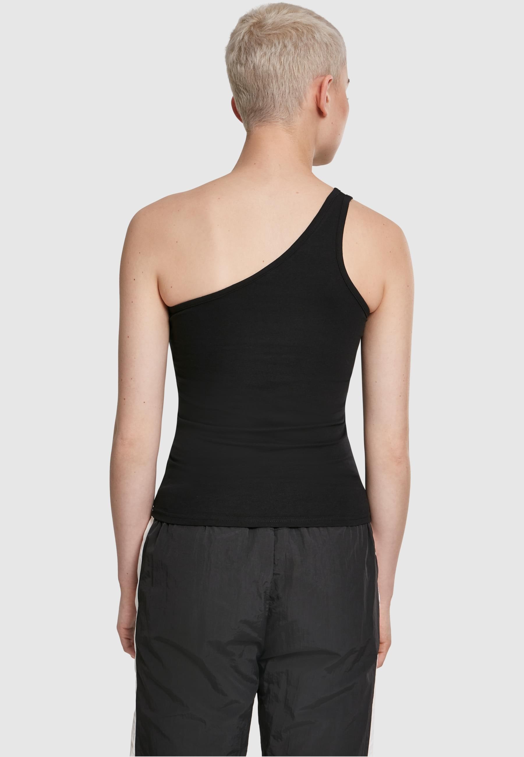 URBAN CLASSICS Muskelshirt »Urban Classics Damen Ladies Asymmetric Top«, (1 tlg.)