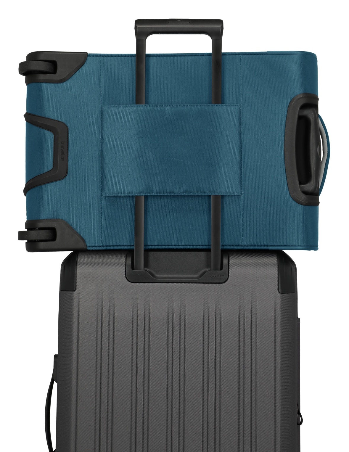 travelite Handgepäck-Trolley »JETPACK Slim 2 Cabin, konzipiert für Air France, KLM & ITA«, 4 Rollen, Weichgepäck-Koffer Handgepäck für die meisten gängigen Airlines