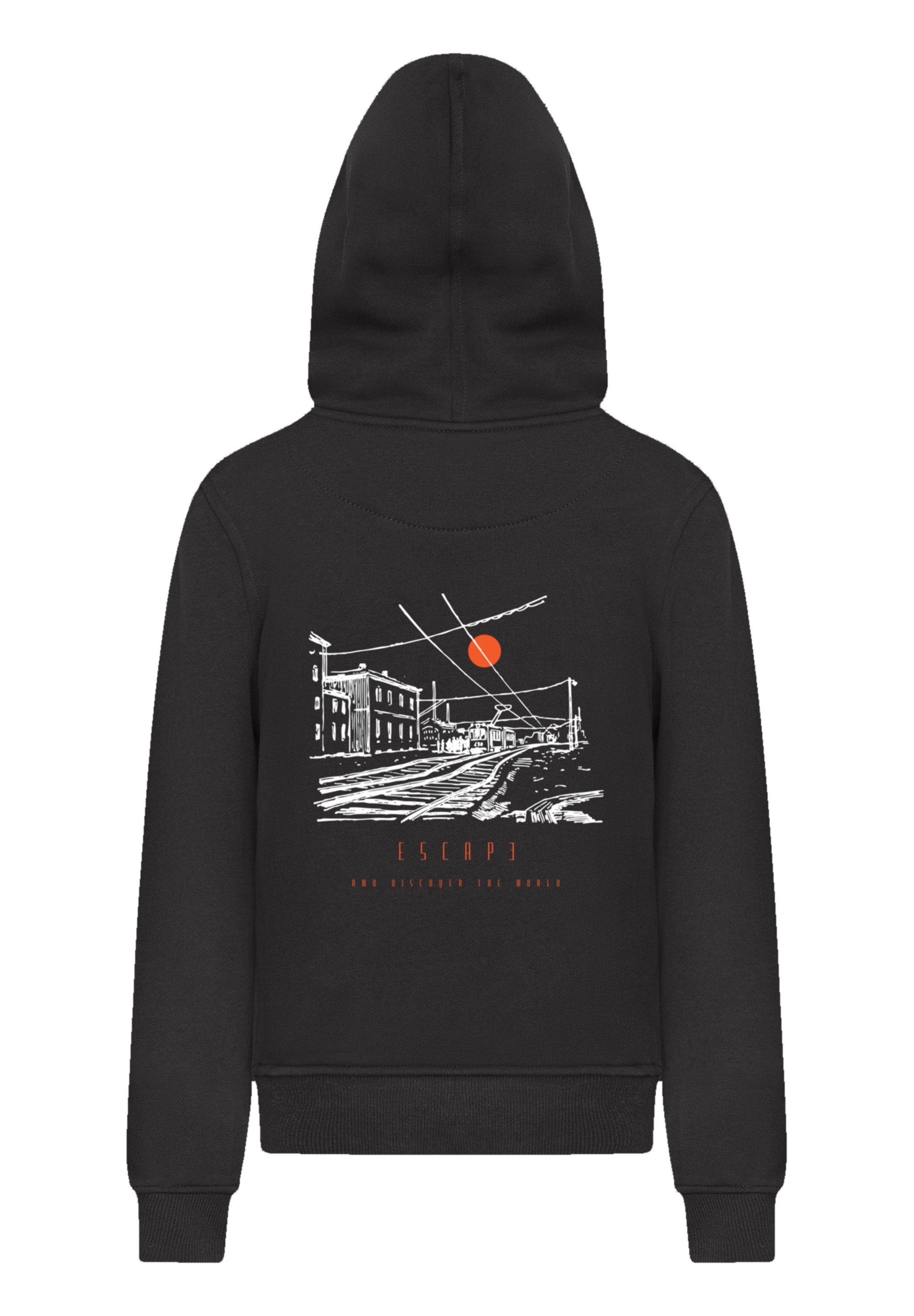 F4NT4STIC Kapuzenpullover »Escape Discover the World Town Train Station«, Premium Qualität, ESCAPE Collection