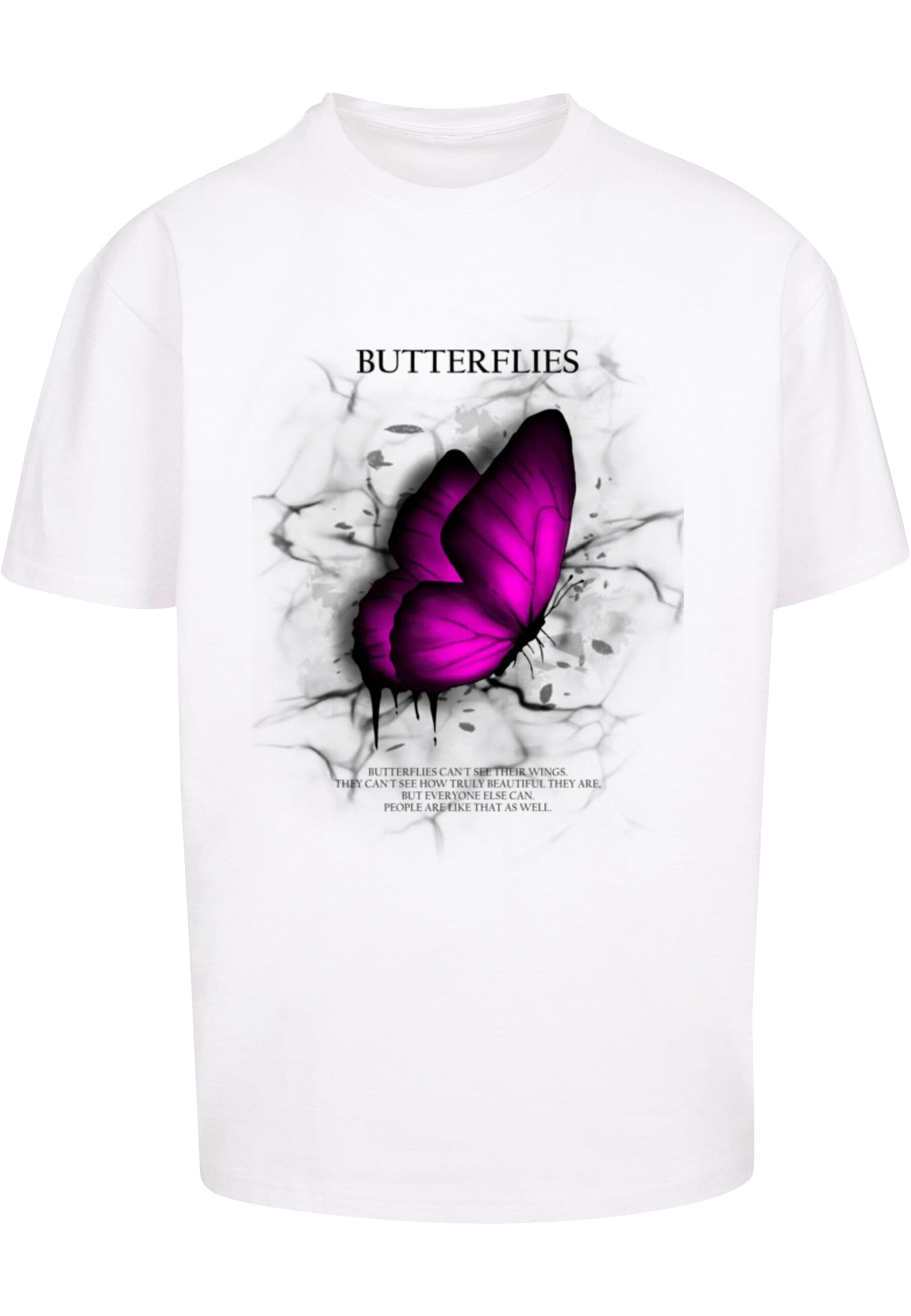 T-Shirt »Merchcode Herren Butterflies Heavy Oversized Tee«