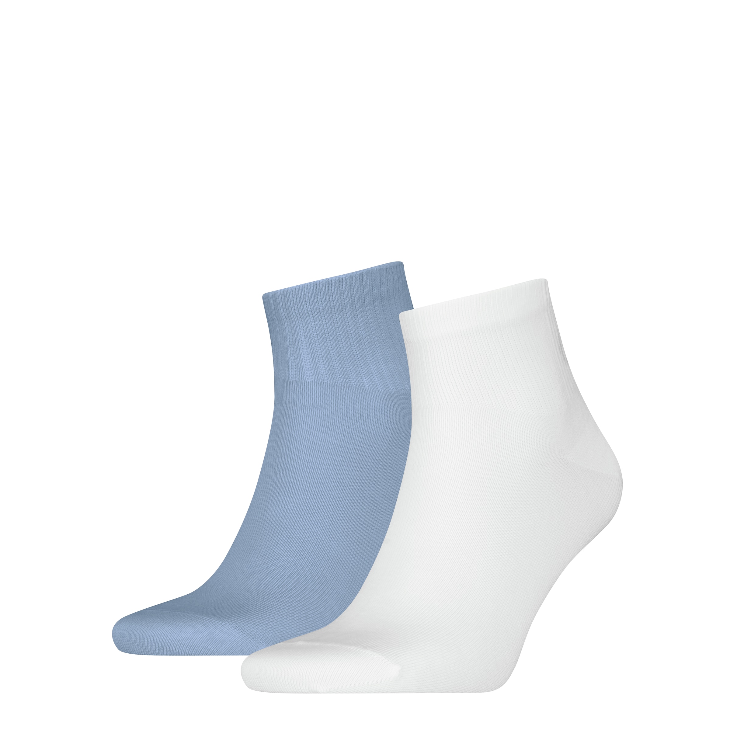 Calvin Klein Jeans Socken "CKJ MEN QUARTER 2P SHADOW RIB LOGO", (2 Paar), mit elastischem Komfortbund