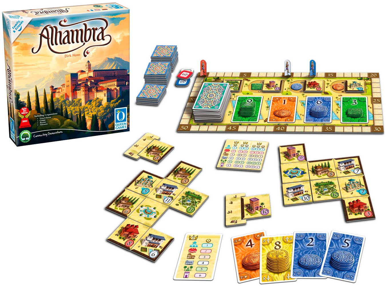 Queen Games Spiel »Alhambra - Family & Friends«, Made in Europe