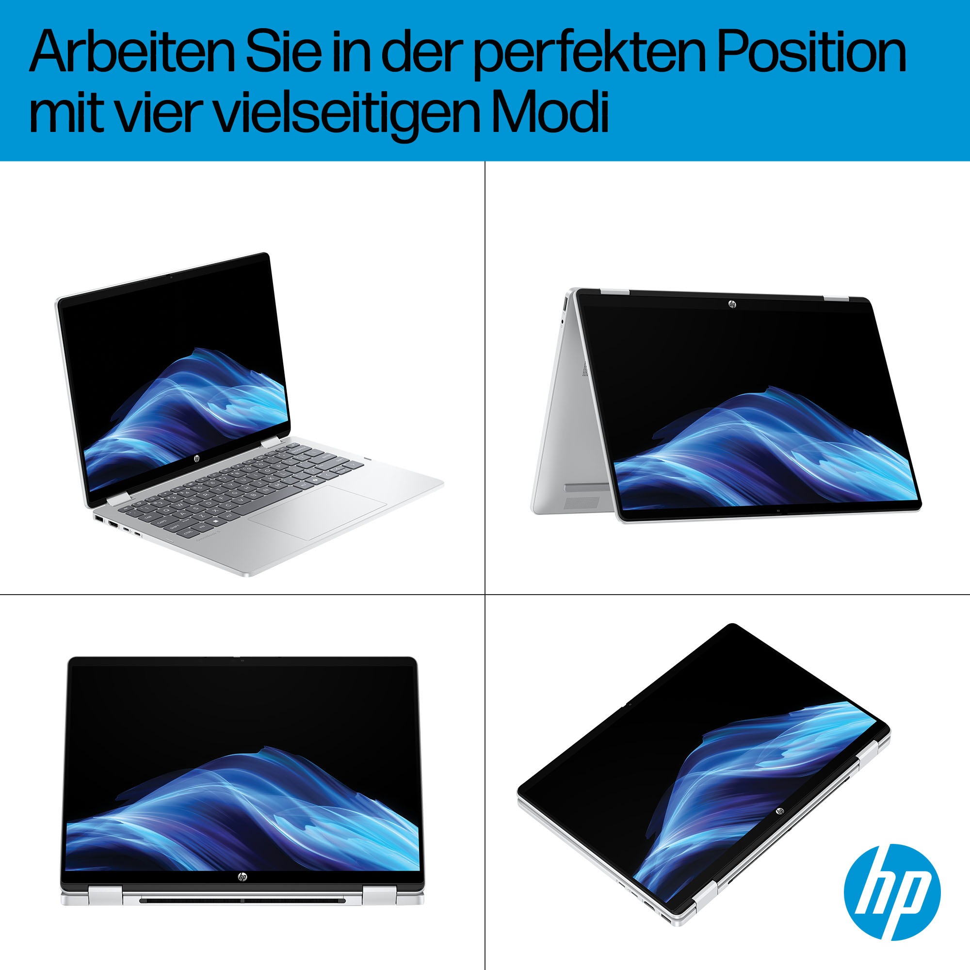 HP Convertible Notebook »OmniBook 5 Flip 14-fp0250ngx« 35,56 cm / 14 ″ Intel Core 5 Intel Graphics 256 GB SSD