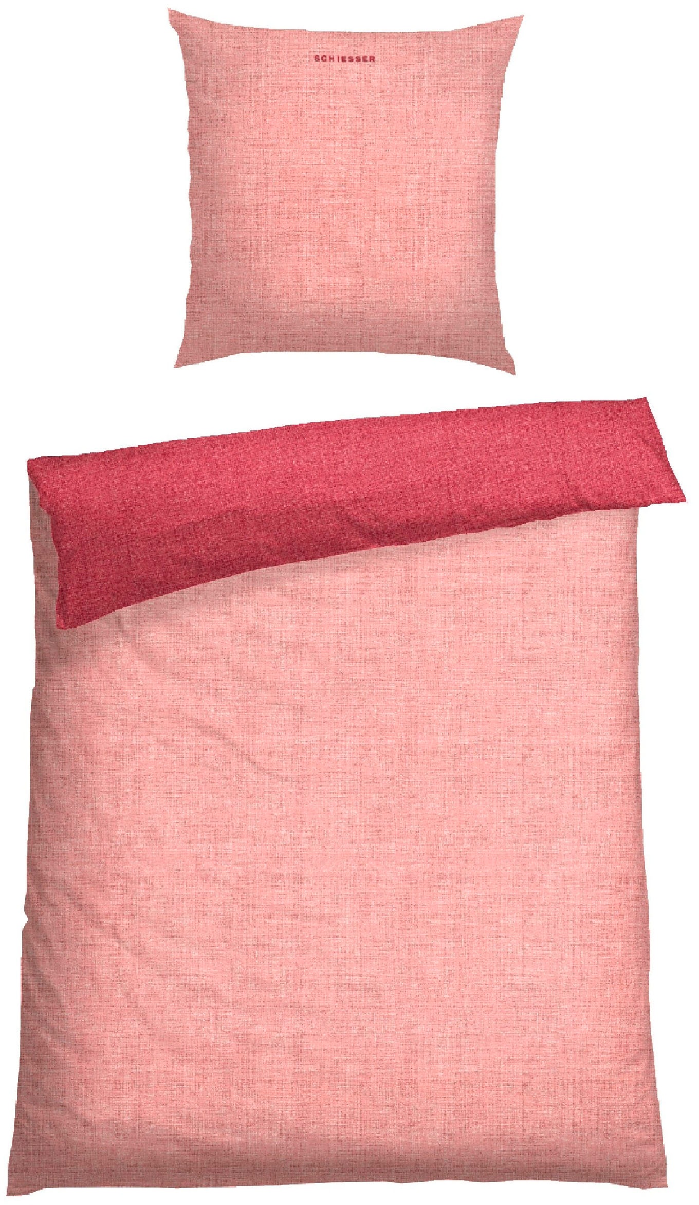 Schiesser Wendebettwäsche "Doubleface aus weicher Baumwolle mit edlem Melan günstig online kaufen