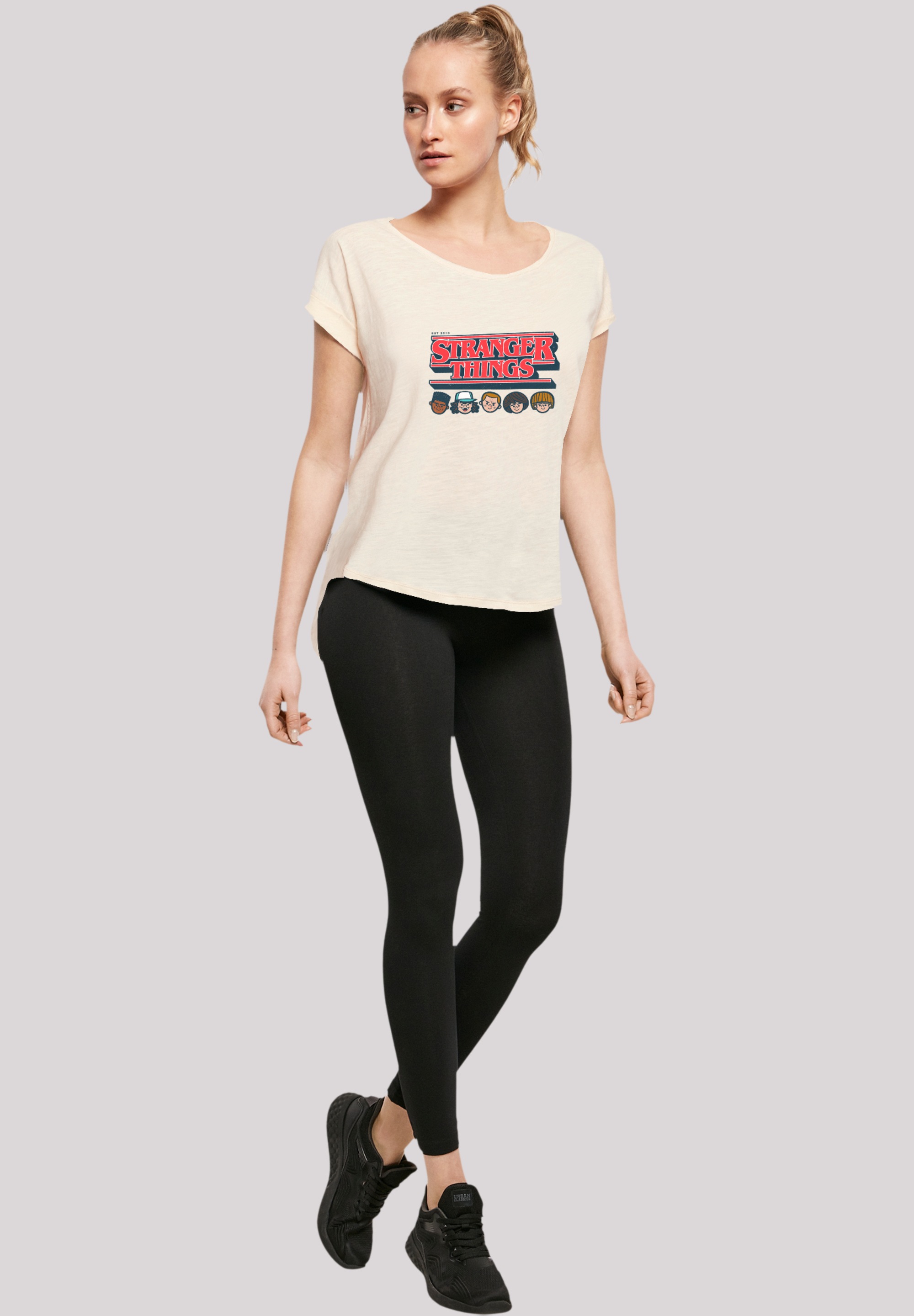 F4NT4STIC T-Shirt »Stranger Things Caricature Logo Netflix TV Series«, Premium Qualität