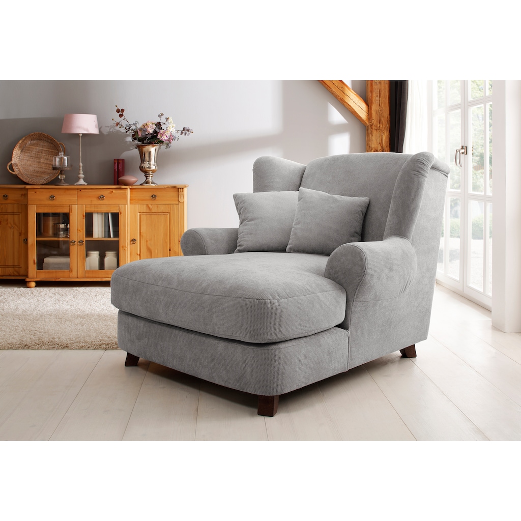 Home affaire XXL-Sessel »Oase«, Mega-Sessel XXL, Ohrensessel incl. Zierkissen, Love-Seat