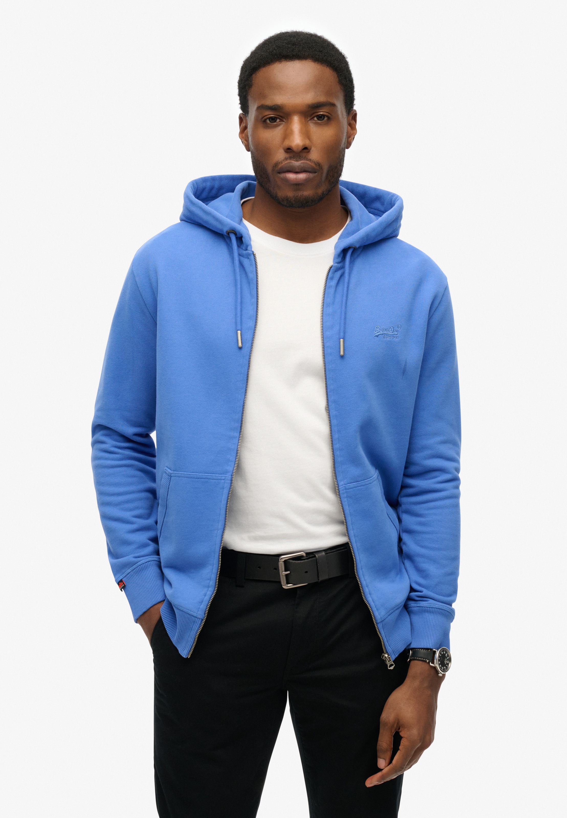 Superdry Kapuzensweatjacke "ESSENTIAL LOGO ZIP HOODIE HB" Baumwollmischung, günstig online kaufen
