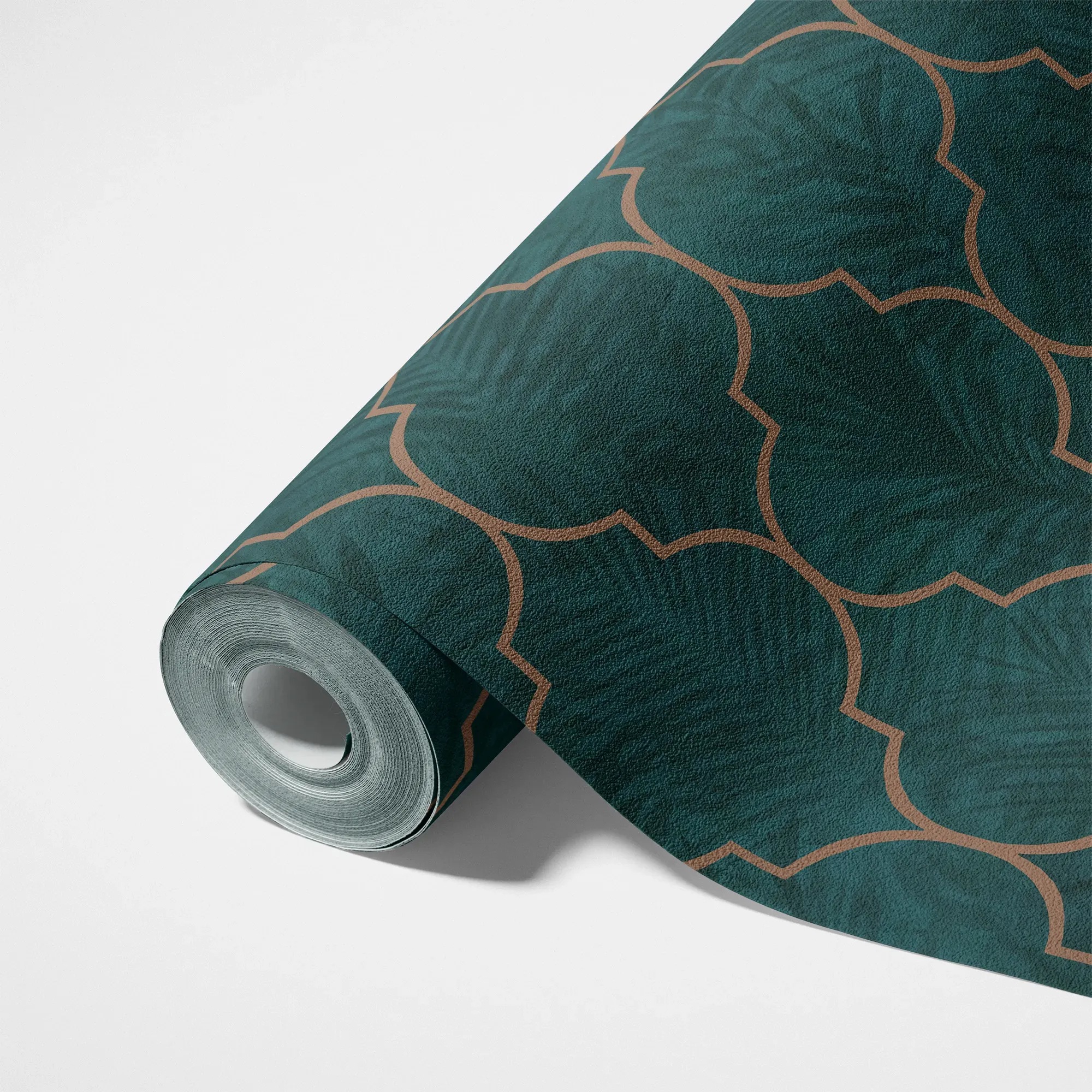 living walls Vliestapete »LIMITED – Botanische Geometrie« botanisch | geometrisch | naturalistisch leicht strukturiert Stilisierte Blätter in grafischem Ornamentmuster