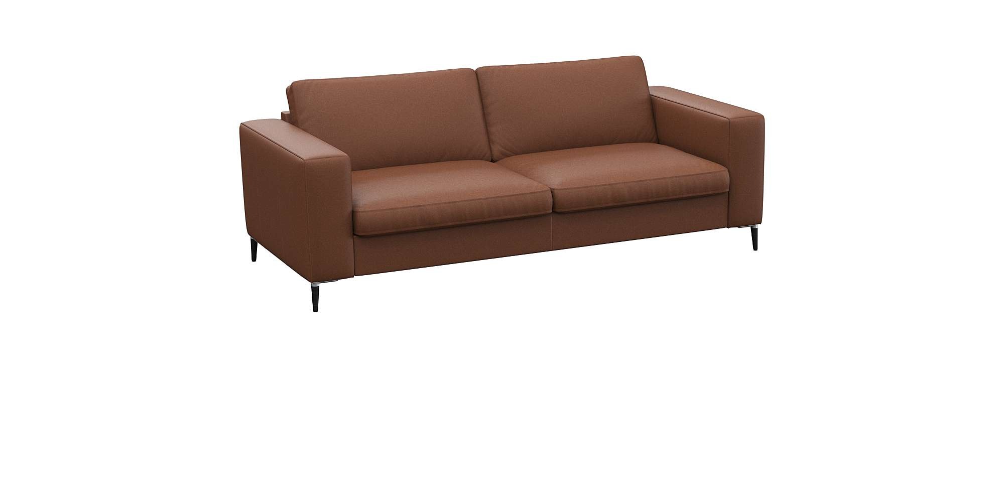 FLEXLUX 2,5-Sitzer »Fiore, superbequemer Sitzkomfort durch Kaltschaum im Sitz«, breite Armlehnen, Füße Alu+schwarz