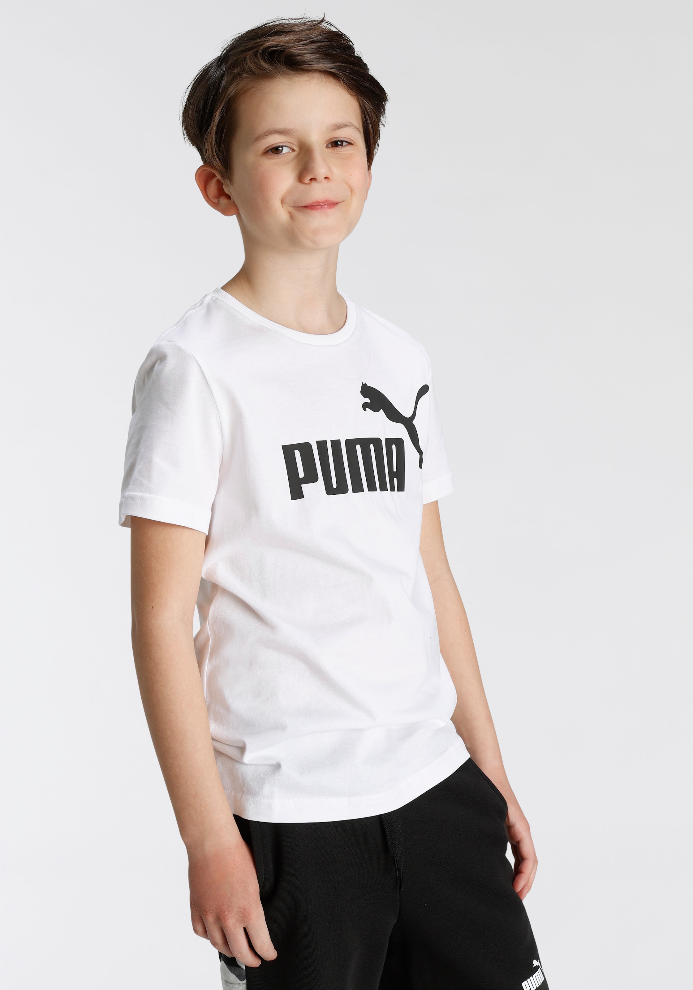 PUMA T-Shirt »ESS LOGO für TEE B« ▷ | BAUR
