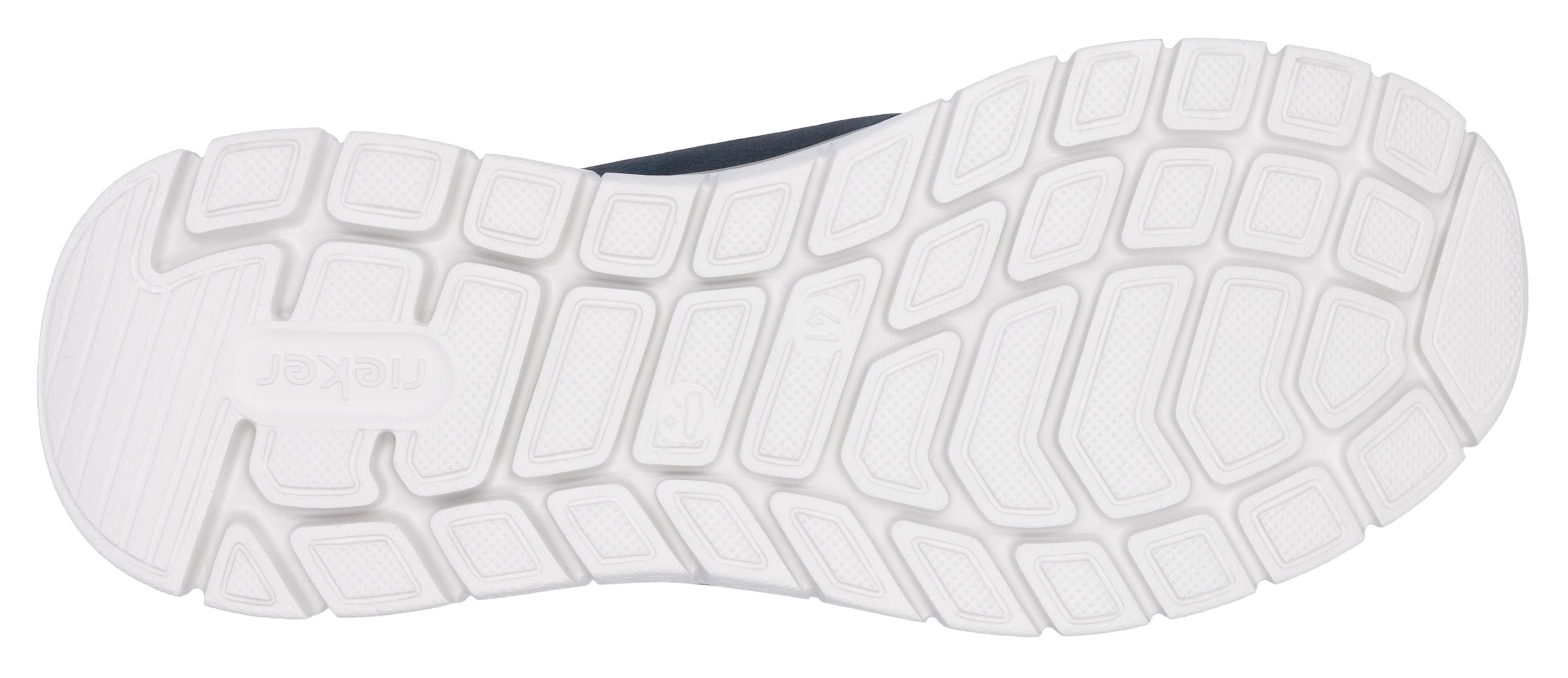 Rieker Slip-On Sneaker, Freizeitschuh, Halbschuh, Schlupfschuh, gepolsterter Fersenabschluss