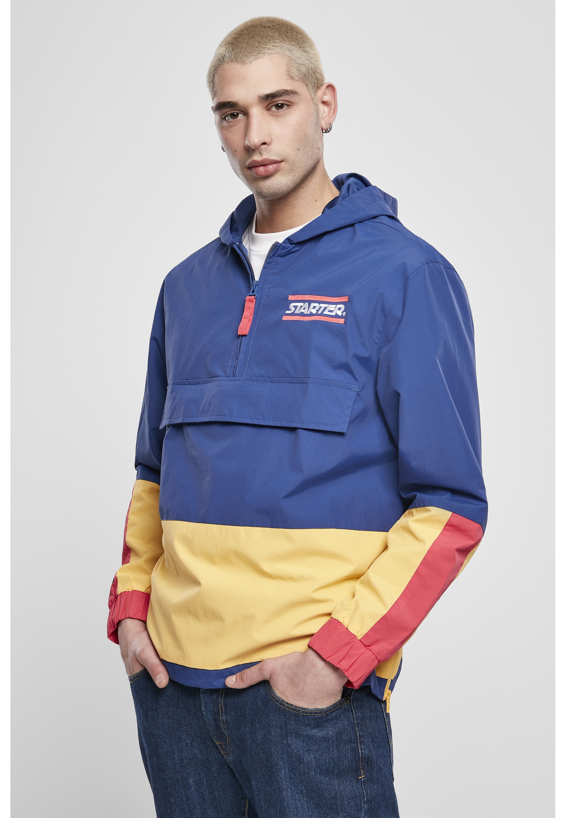 Starter Black Label Allwetterjacke »Starter Black Label Herren Starter Multicolored Logo Windbreaker« 1 Stk. tlg. mit Kapuze