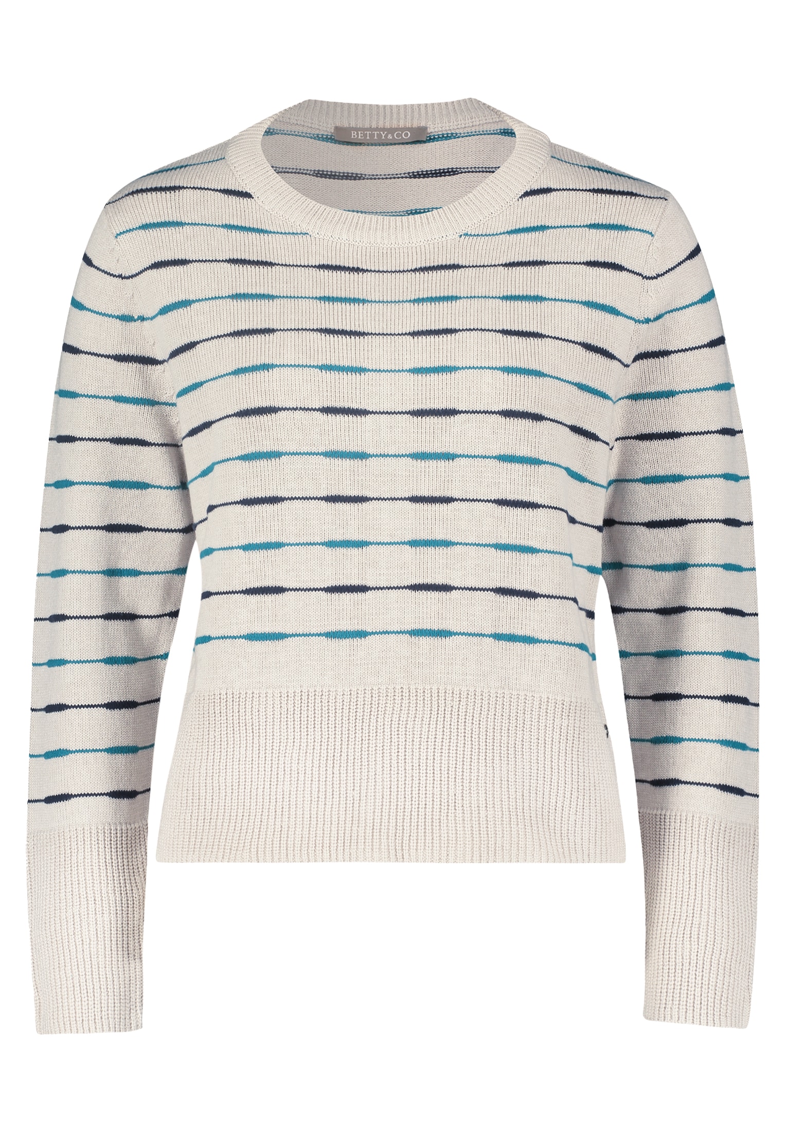 Betty&Co Strickpullover »Betty & Co Strickpullover mit Rippbündchen«, Rippbündchen