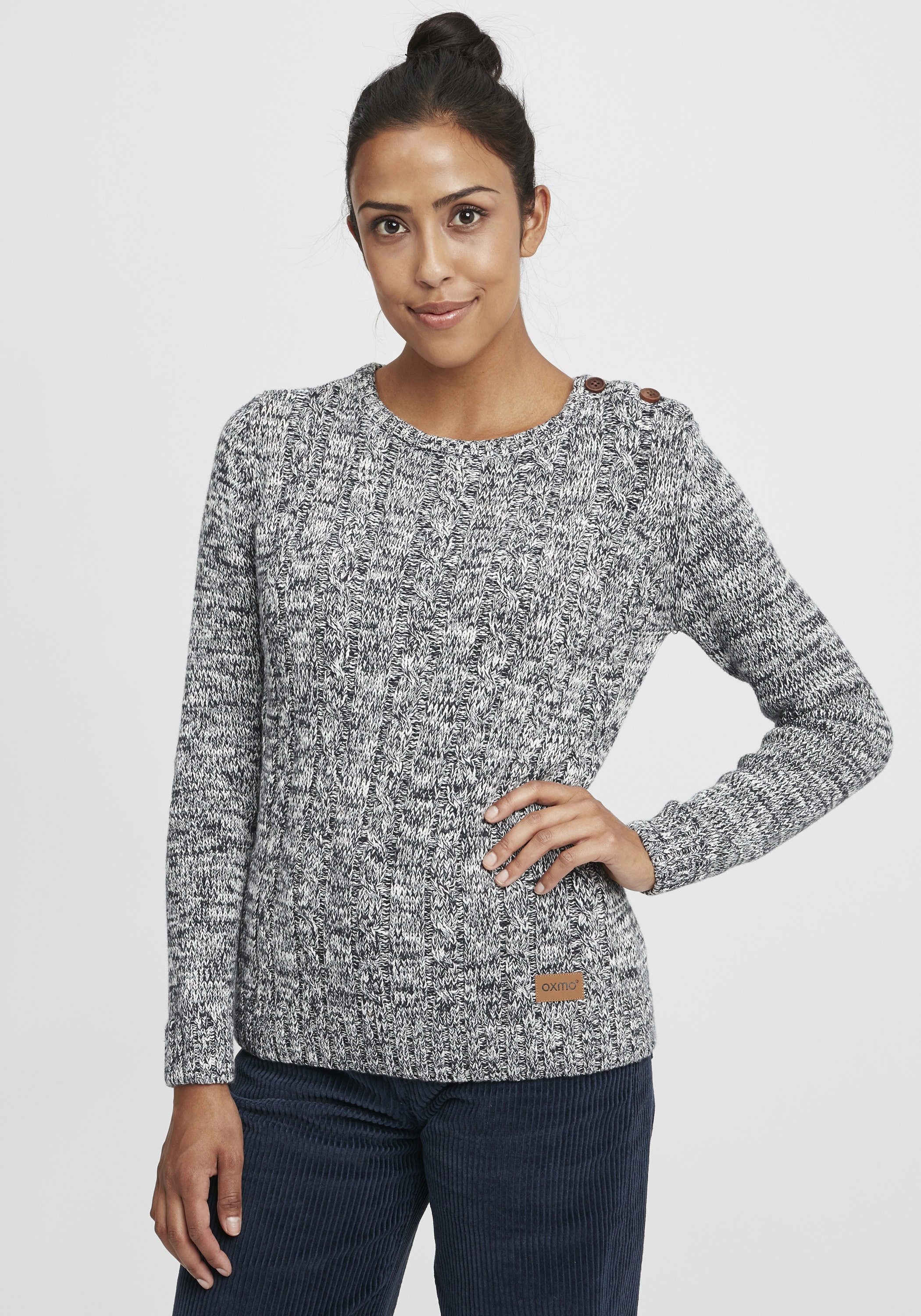 OXMO Strickfleece-Pullover »Strickpullover OXPhia«