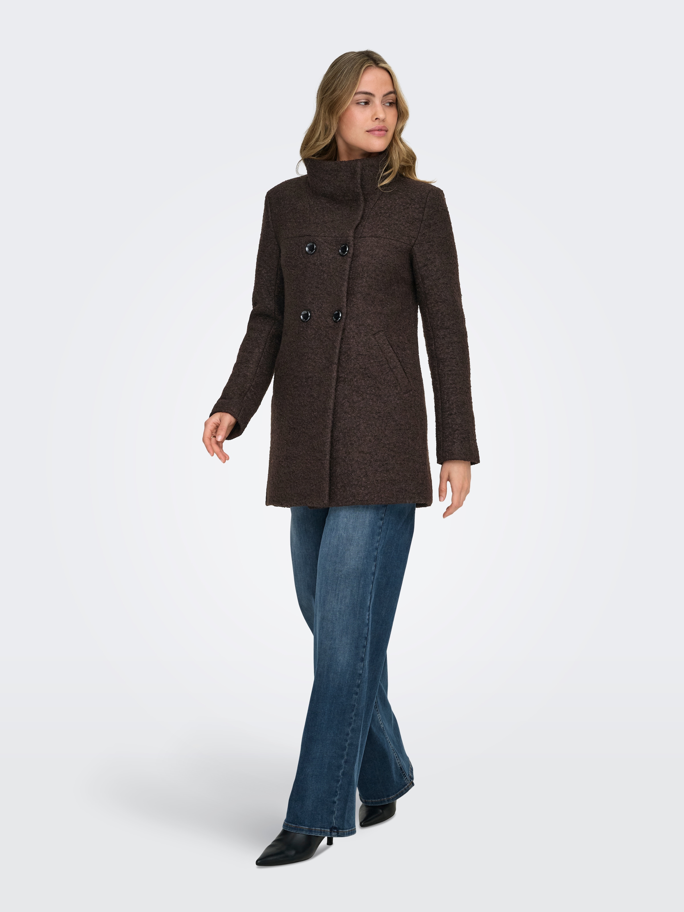 ONLY Langjacke »ONLNEWSOPHIA WOOL COAT OTW CC« Materialmix,