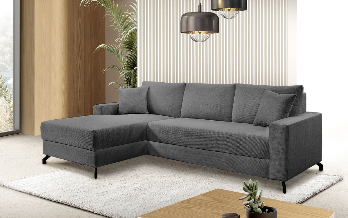 exxpo - sofa fashion Ecksofa "Quattro schlicht & zeitlos, bequem, L-Form, B/T: 247/162 cm" mit Bettfunktion & Bettkasten. Bezug komplett Webvelours