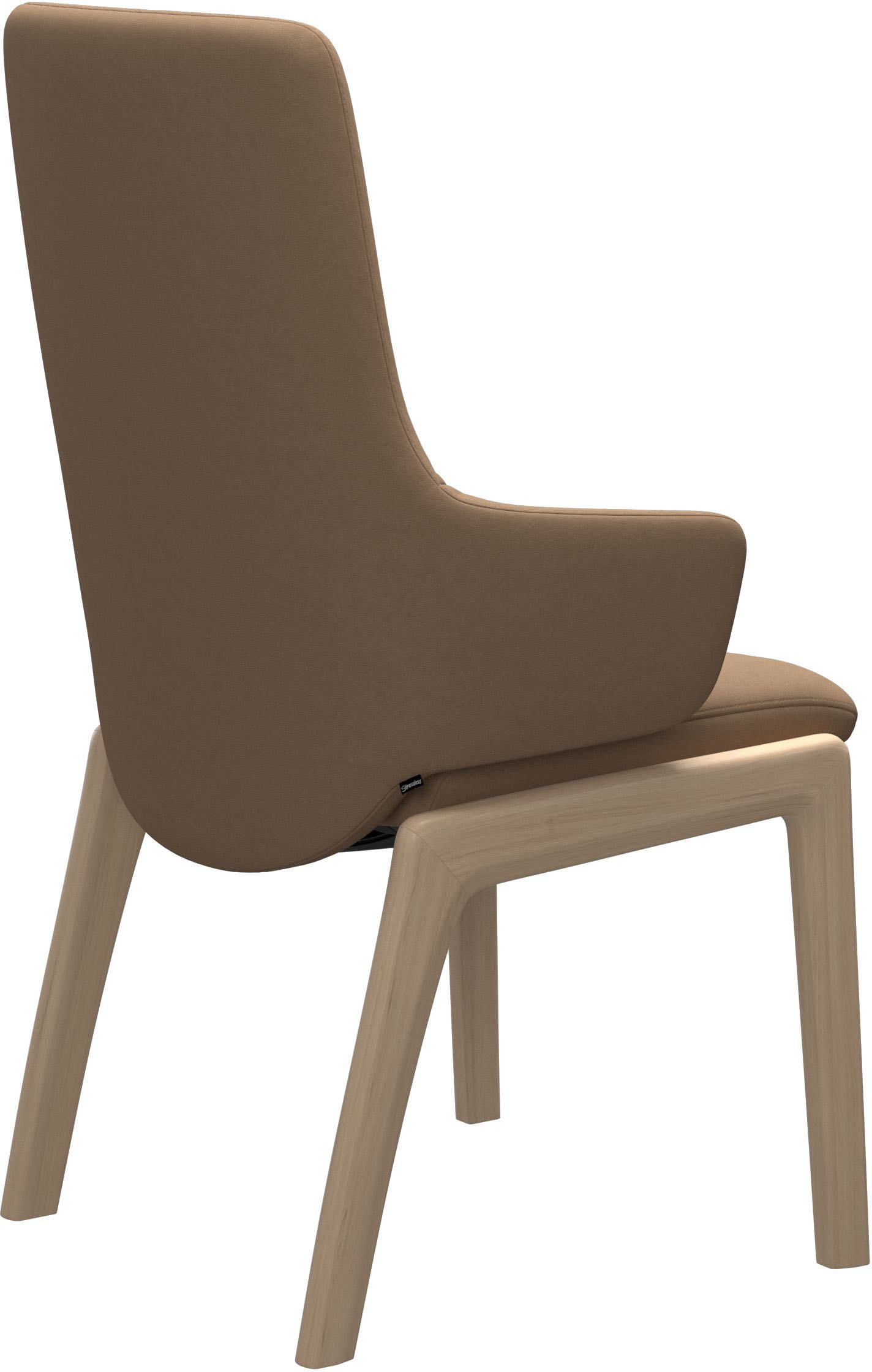 Stressless® Polsterstuhl »Laurel«, Microfaser DINAMICA, High Back mit Armlehne, Größe L, mit abgerundeten Beinen in Schwarz