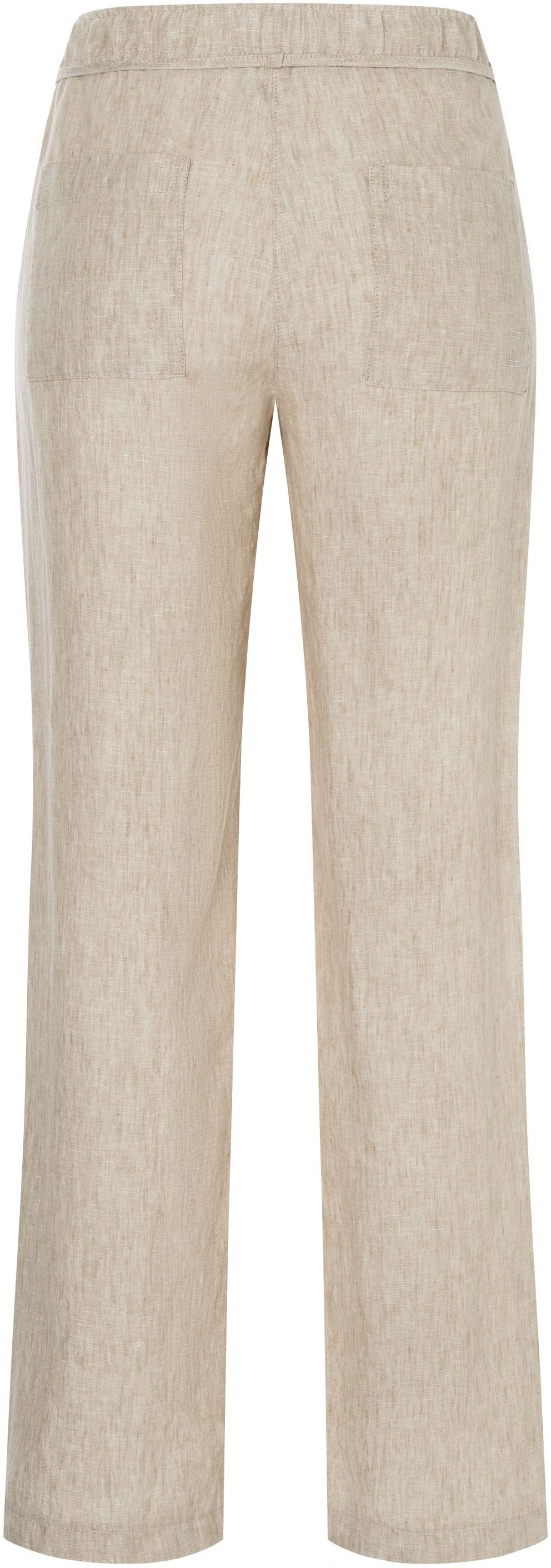 MAC Leinenhose »CHIARA BELT«, Wide Fit, mit geradem, weitem Bein
