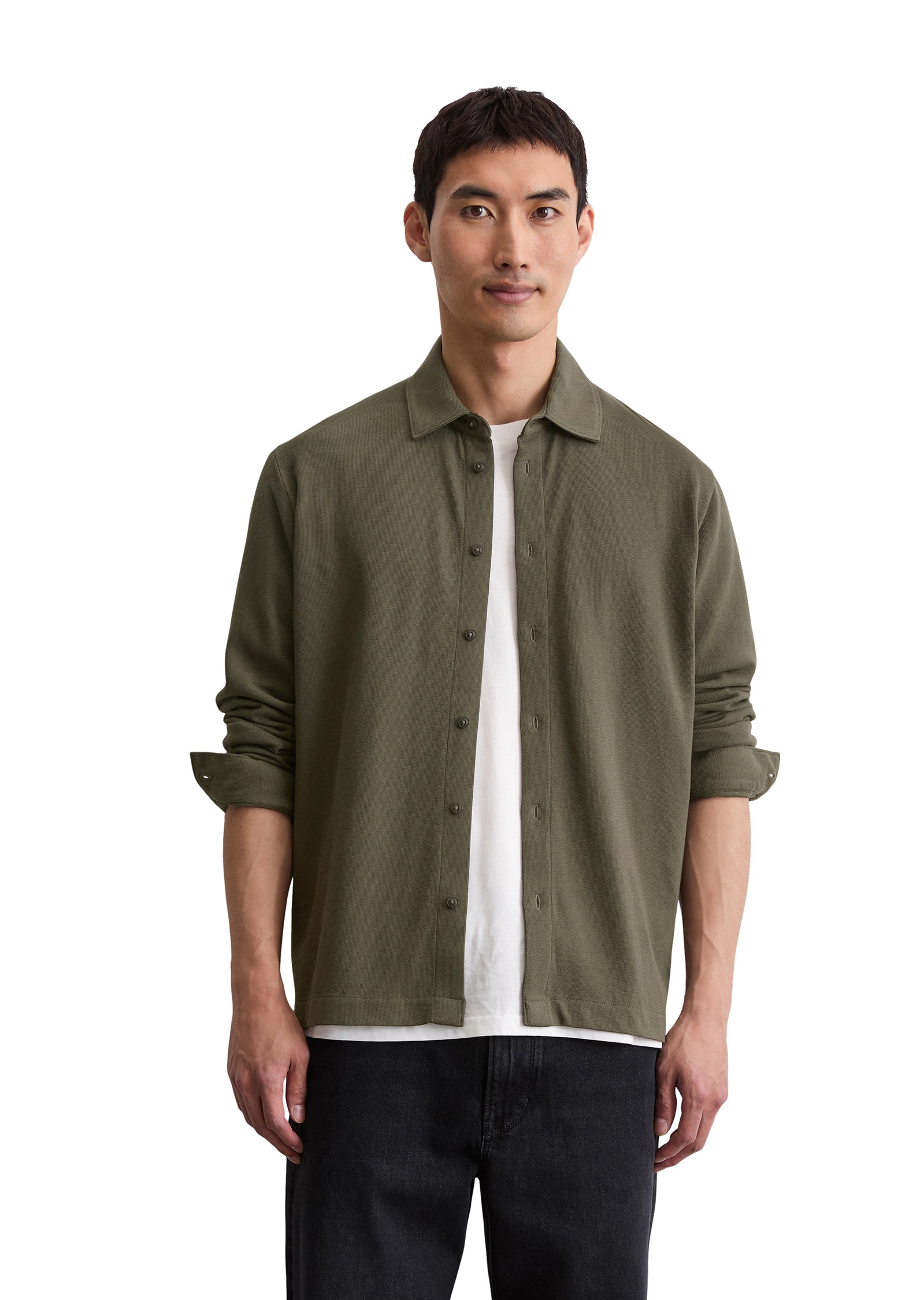 Marc OPolo Blusenshirt "aus reiner Bio-Baumwolle" günstig online kaufen