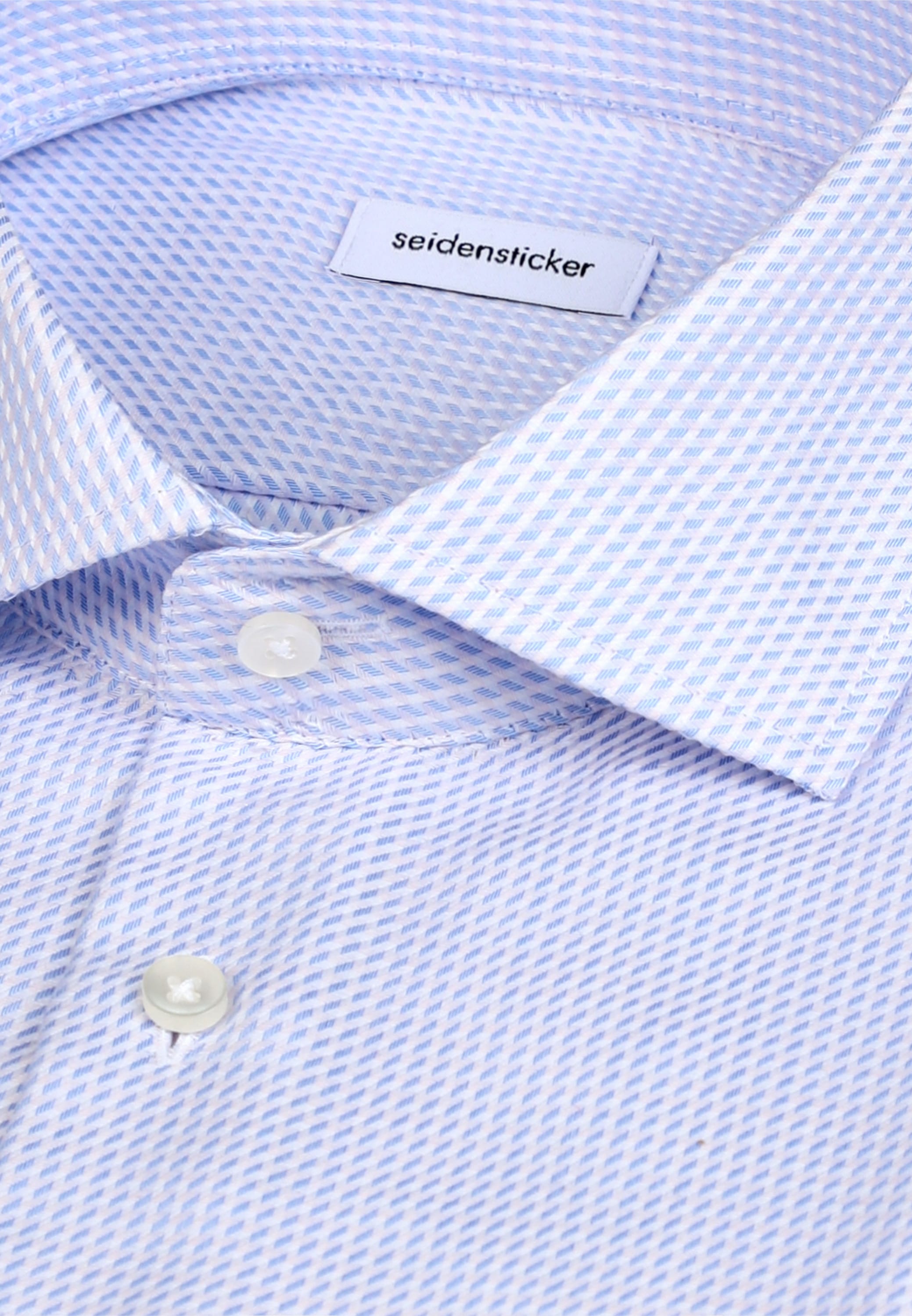 seidensticker Businesshemd »Schwarze Rose« Shaped 1/1 Kentkragen Struktur