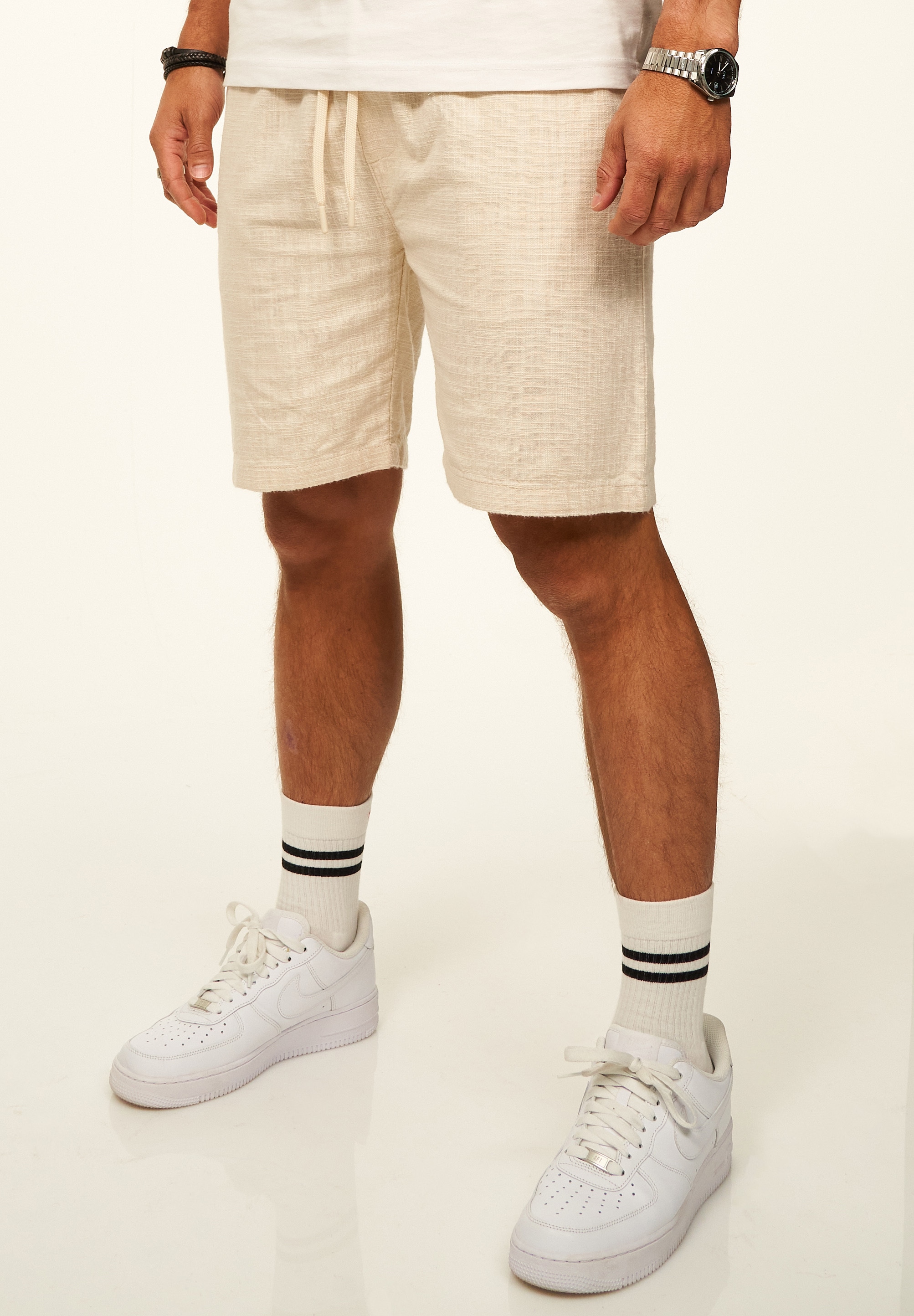 CARISMA Shorts »für Herren in Leinen-Optik als Kurze Hose - Sommershorts«  Bermuda Sweatshorts Chinoshorts - Perfekt als Strandshorts