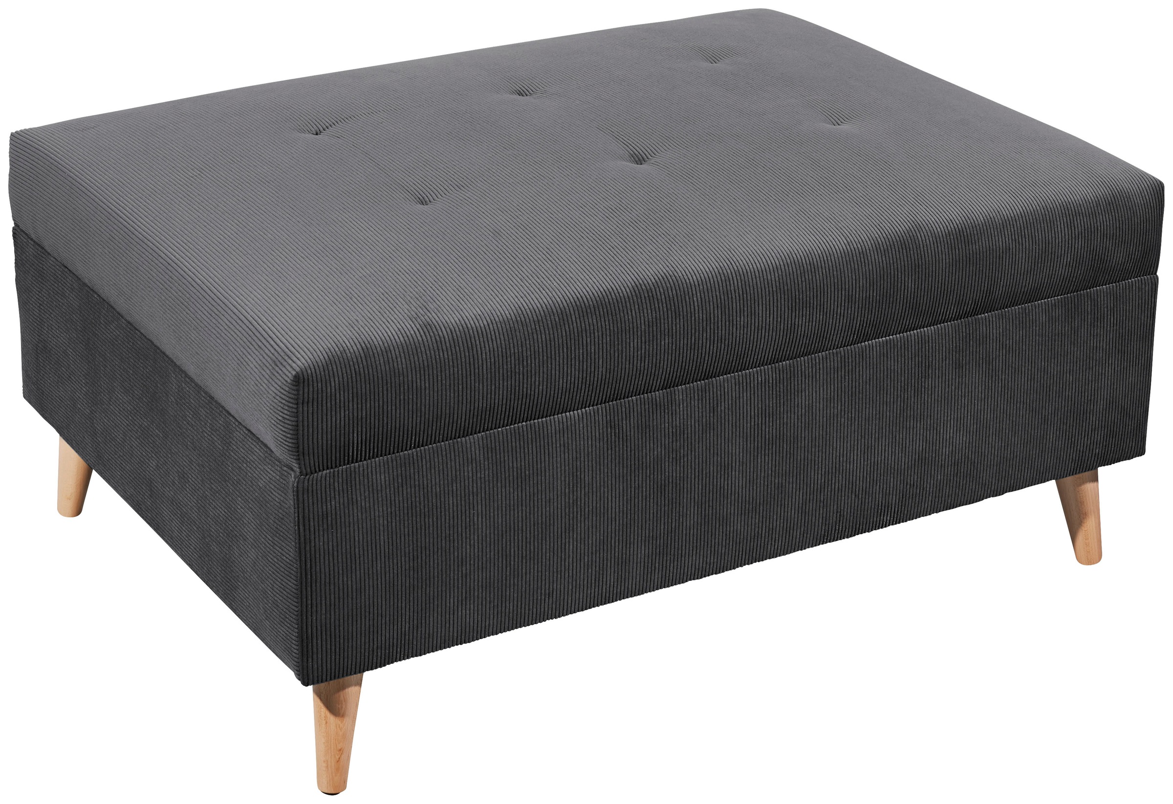 ED EXCITING DESIGN Ecksofa »Calanda L-Form«, mit Hocker, frei im Raum stellbar, Rücken- und Zierkissen