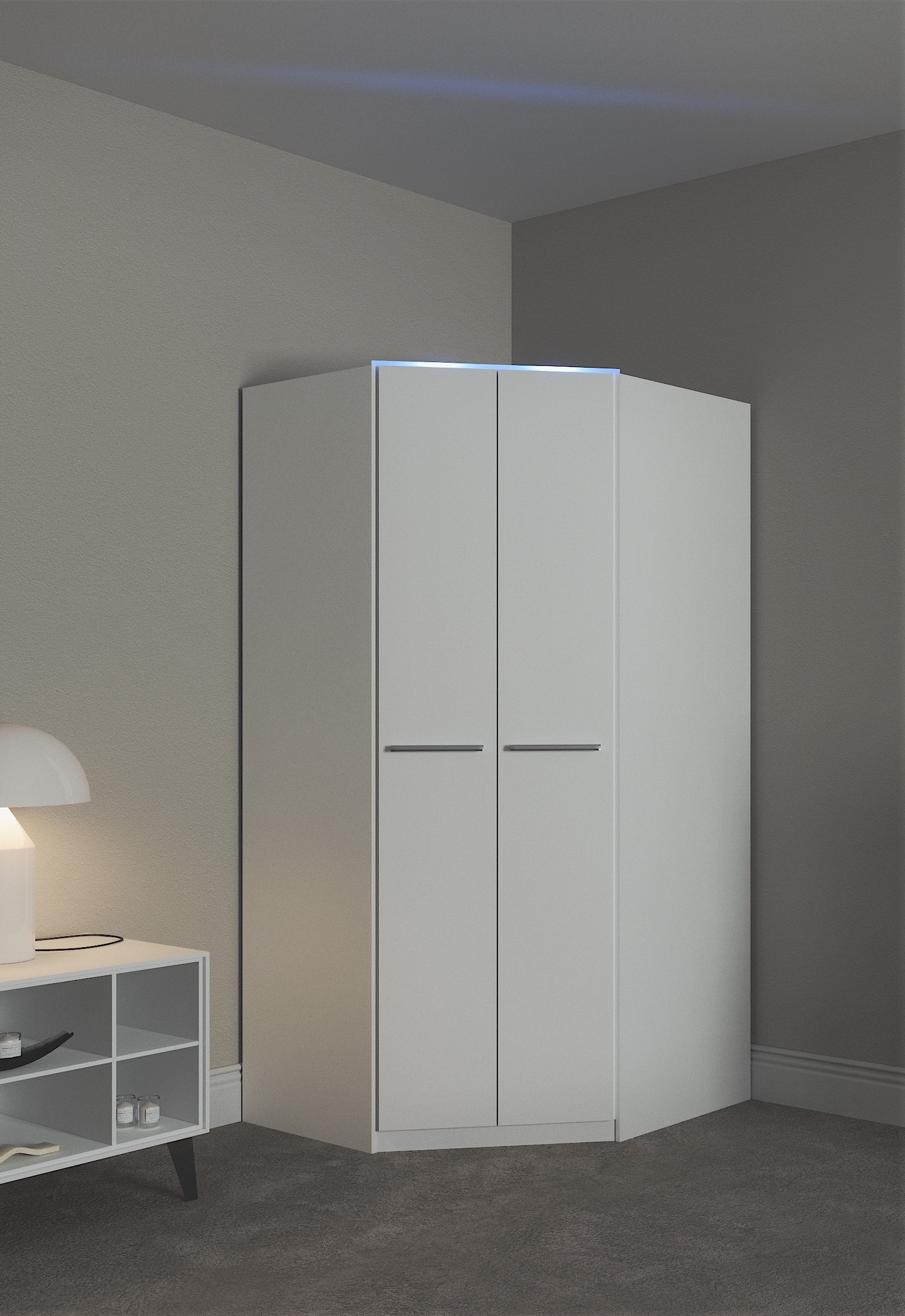 priess "Barcelona Kleiderschrank Ecklösung Raumwunder" in 2 Tiefen Schrank Eckschrank Garderobe