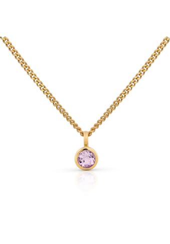 Kette mit Anhänger »585 Gold Amethyst 5mm«