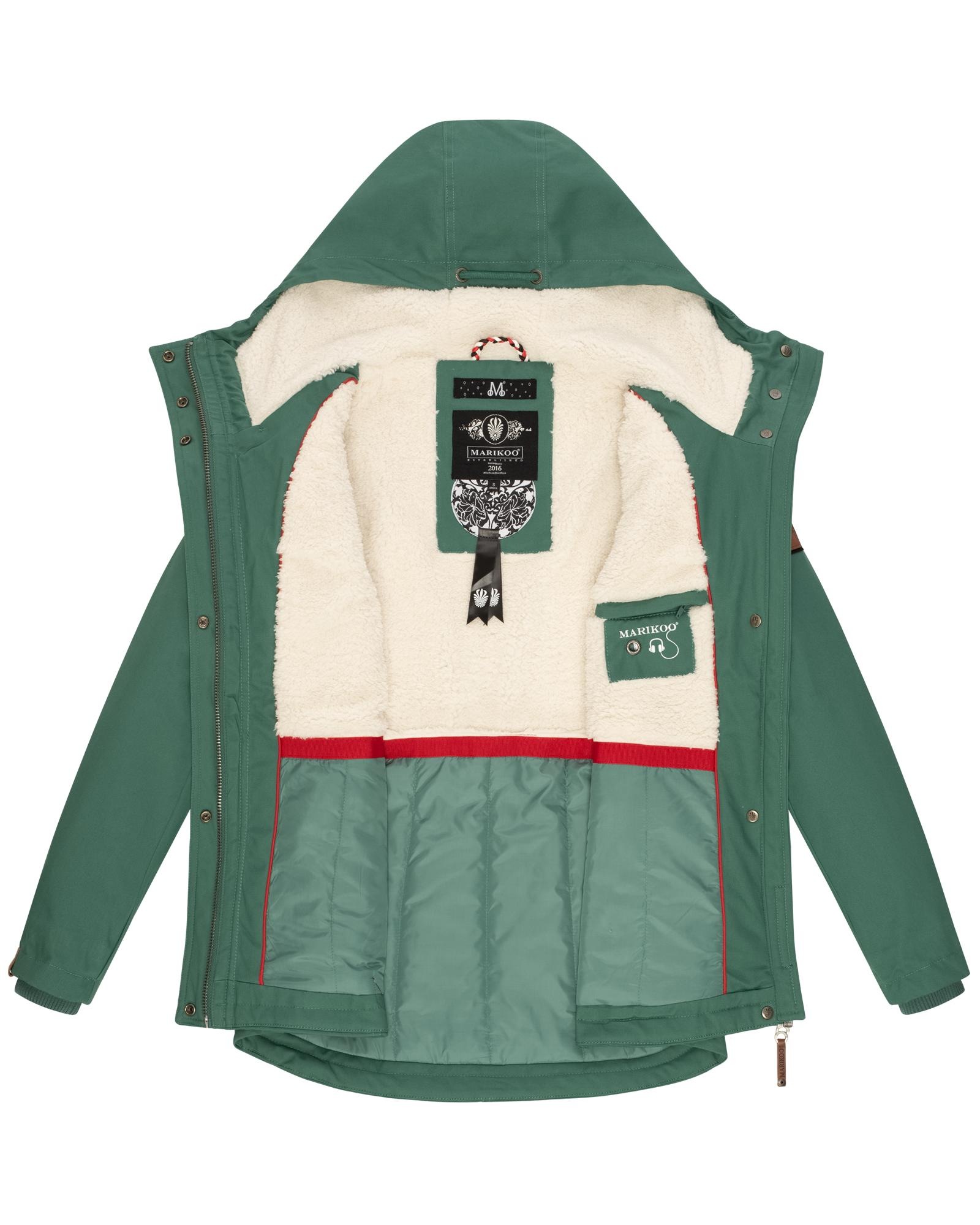 Marikoo Winterjacke »Bikoo«, mit Kapuze, sportliche Damen Outdoor Baumwolljacke mit Kapuze