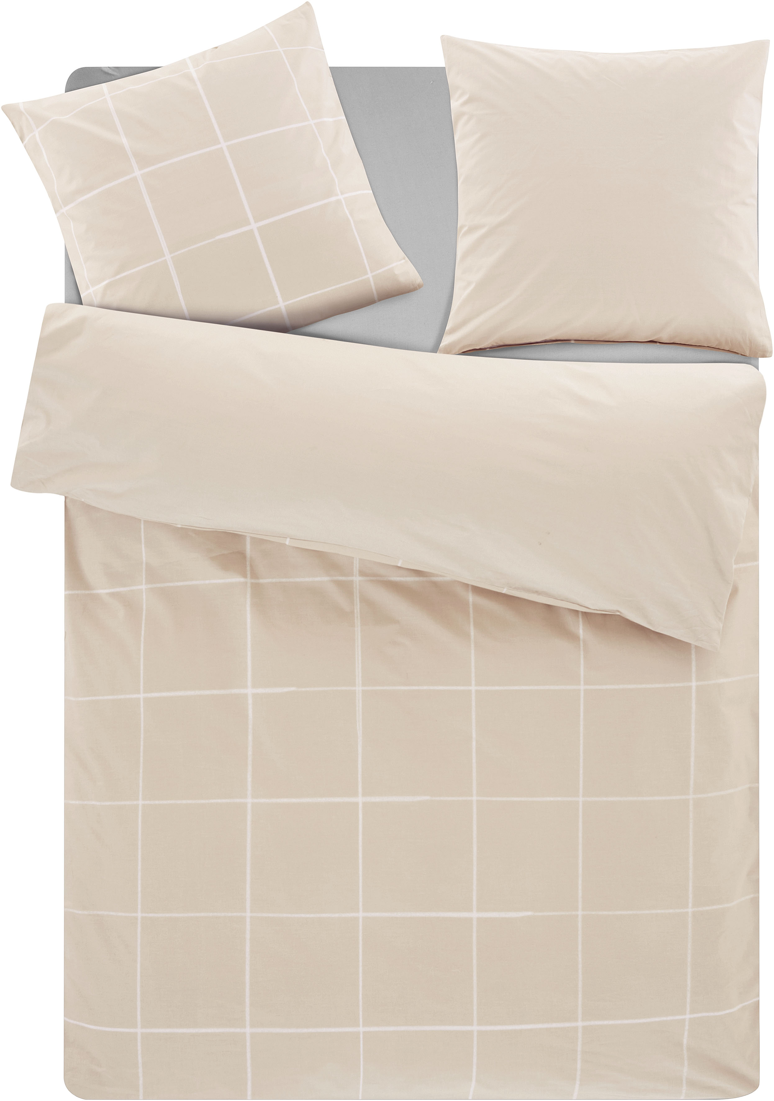 OTTO home Wendebettwäsche "Nature in Gr. 135x200 oder 155x220 cm" 2 Stk. tl günstig online kaufen