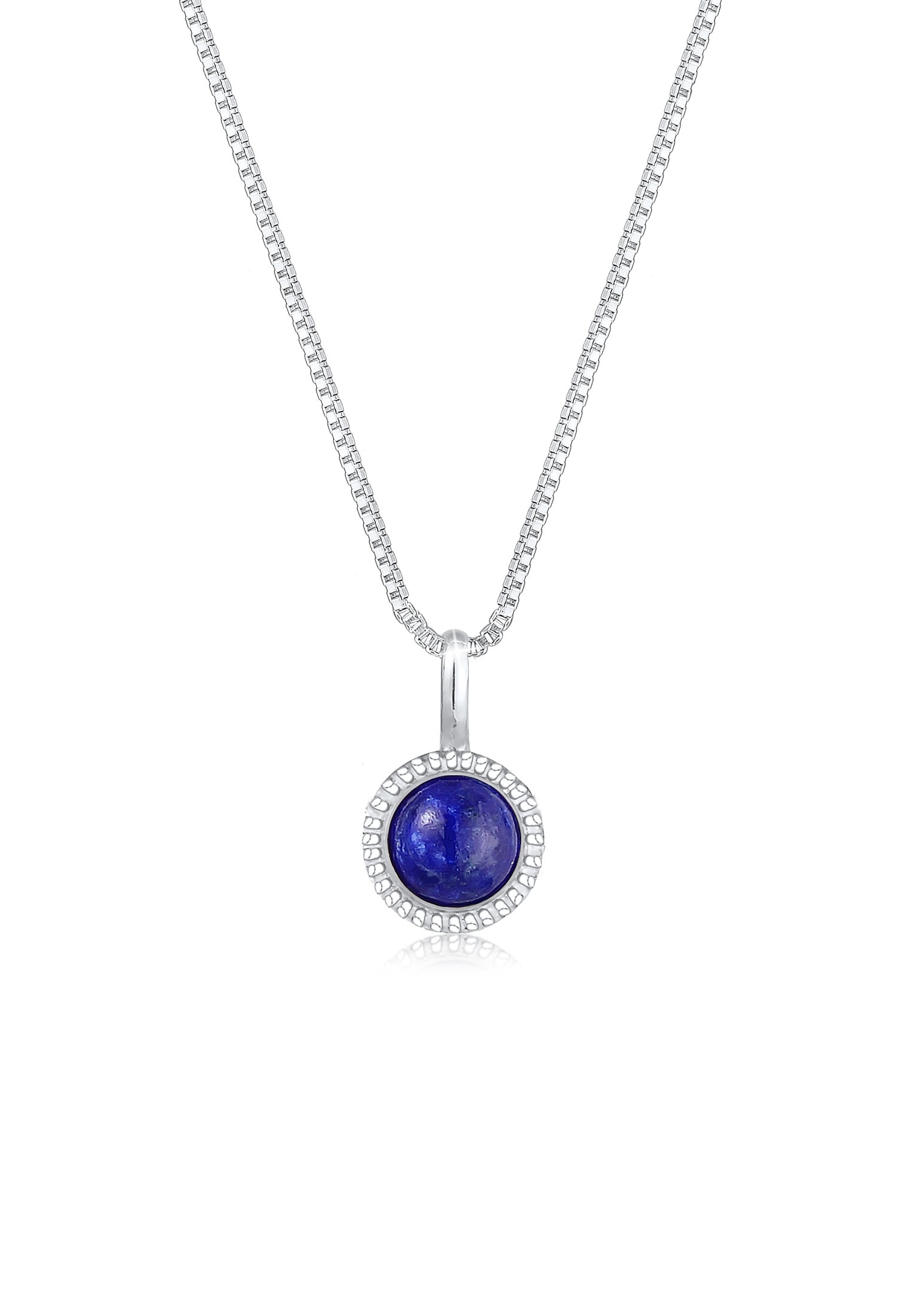 Elli Collierkettchen »Vintage Boho Look Lapislazuli Edelstein 925 Silber«