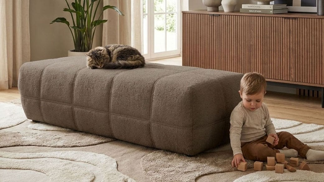 OTTO home Hocker "Ballerup 150 cm breit" Große Ausführung, passend zur Polsterserie Ballerup