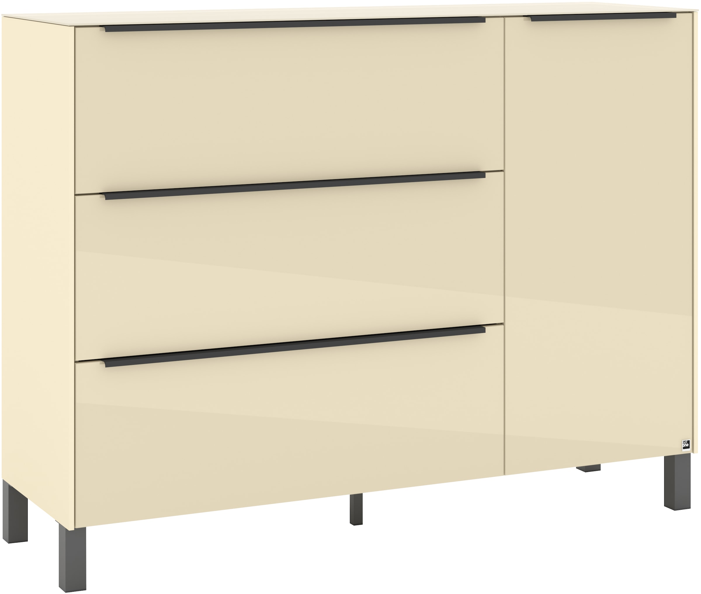set one by Musterring Sideboard »Reno« 1 Stk. tlg. Mit Vierkantfuß in diversen Farben, 106 cm Höhe & Farbauswahl