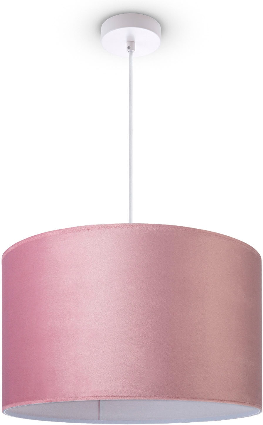 Paco Home Pendelleuchte »Hugo Deko 1,5m Color«, BAUR | uni Velour Unifarben Kabel aus E27 Wohnzimmer Lampenschirm