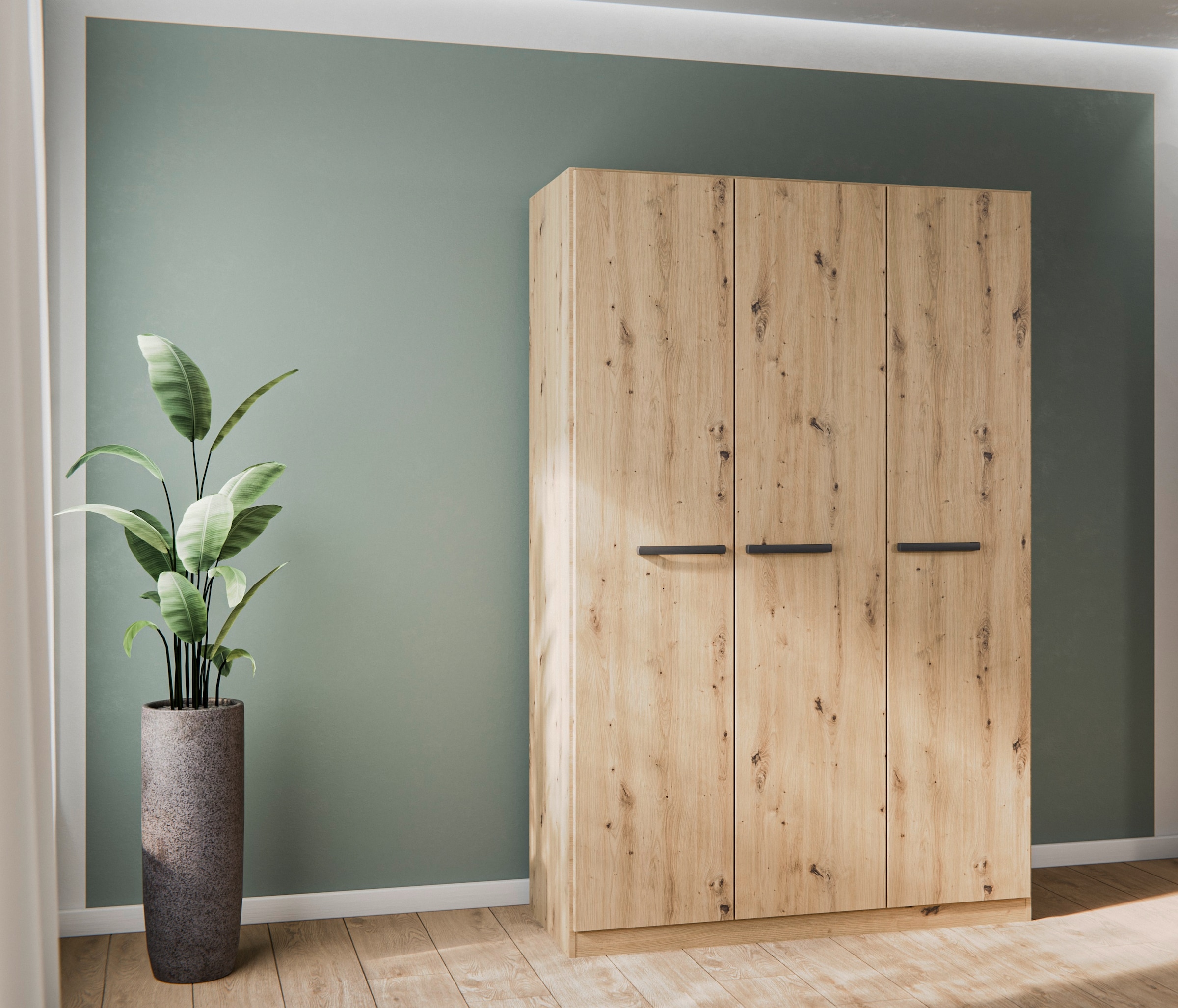 OTTO home Kleiderschrank "Mehrzweckschrank Aktenschrank Möbel Mietswohnung Schlafzimmer MODI" erhältlich in Breiten 91/136/181/226/271 cm, Höhe 210 cm, in angesagten Farbkombinationen, optional mit Spiegel MADE IN GERMANY