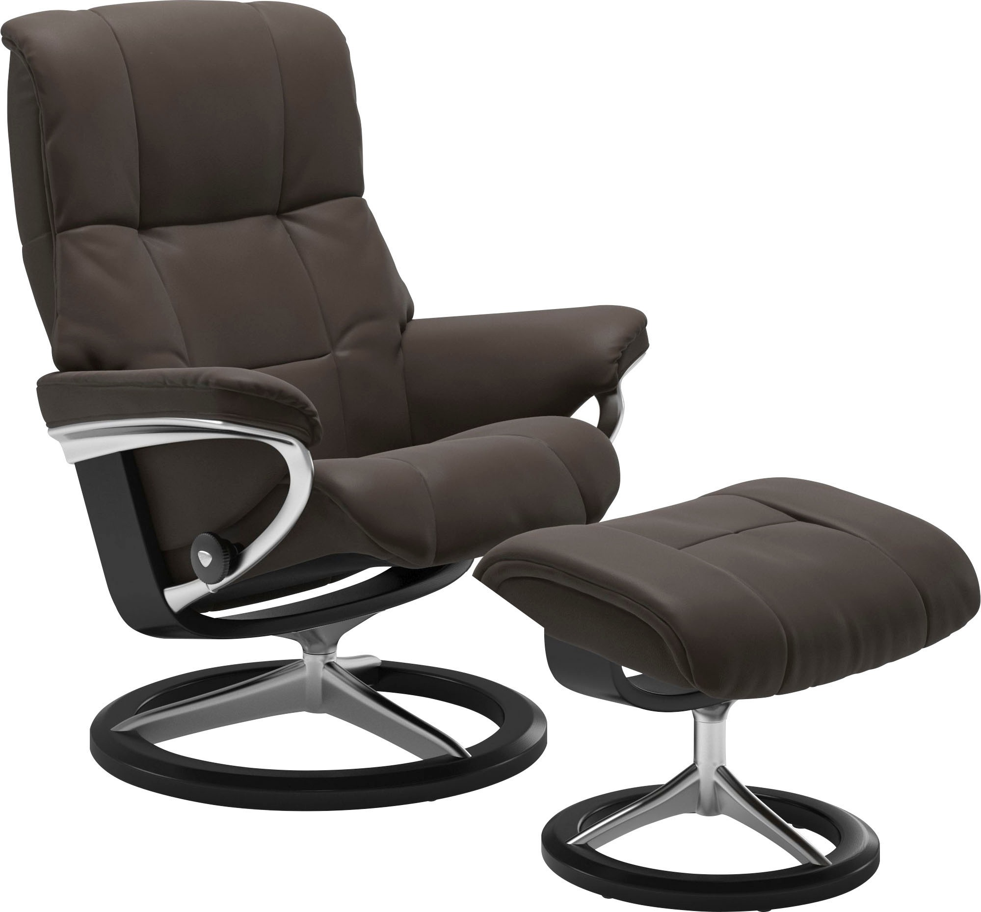 Stressless Relaxsessel "Mayfair" Relaxsessel mit Hocker, mit Hocker, mit Signature Base, Größe S, M & L, Gestell Schwarz