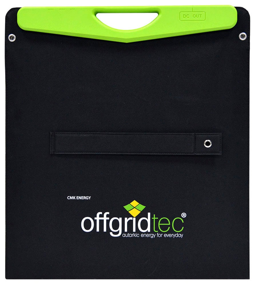 offgridtec Solarmodul »100W Hardcover Solartasche und 2x 2A USB Anschluss«, robust und wasserabweisendes Polyamid-Gewebe