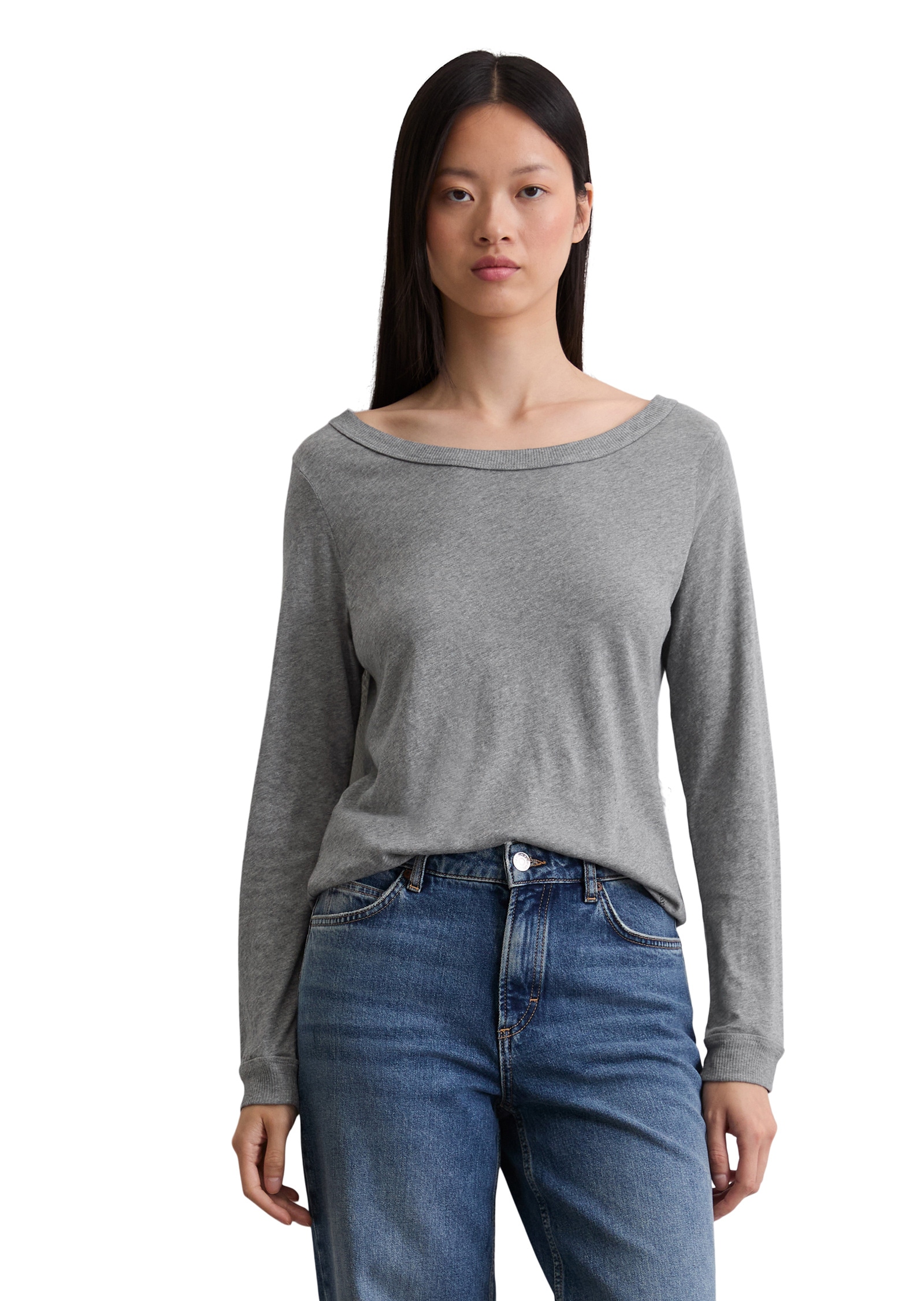 Marc OPolo Langarmshirt "aus Organic Cotton" günstig online kaufen