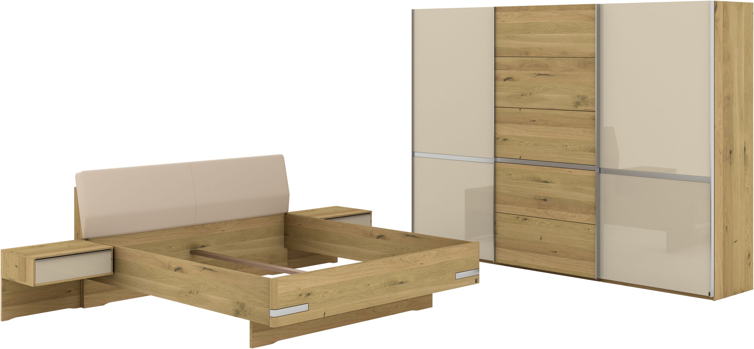 Musterring Schlafzimmer-Set "Savona, Kleiderschrank, Bett & Nachtkommoden, günstig online kaufen