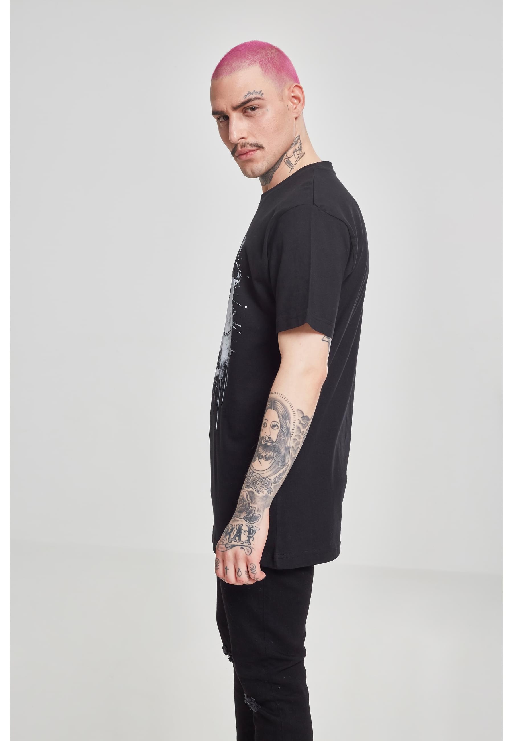 MisterTee T-Shirt »MisterTee Herren Waterpaint Skull Tee«, (1 tlg.)