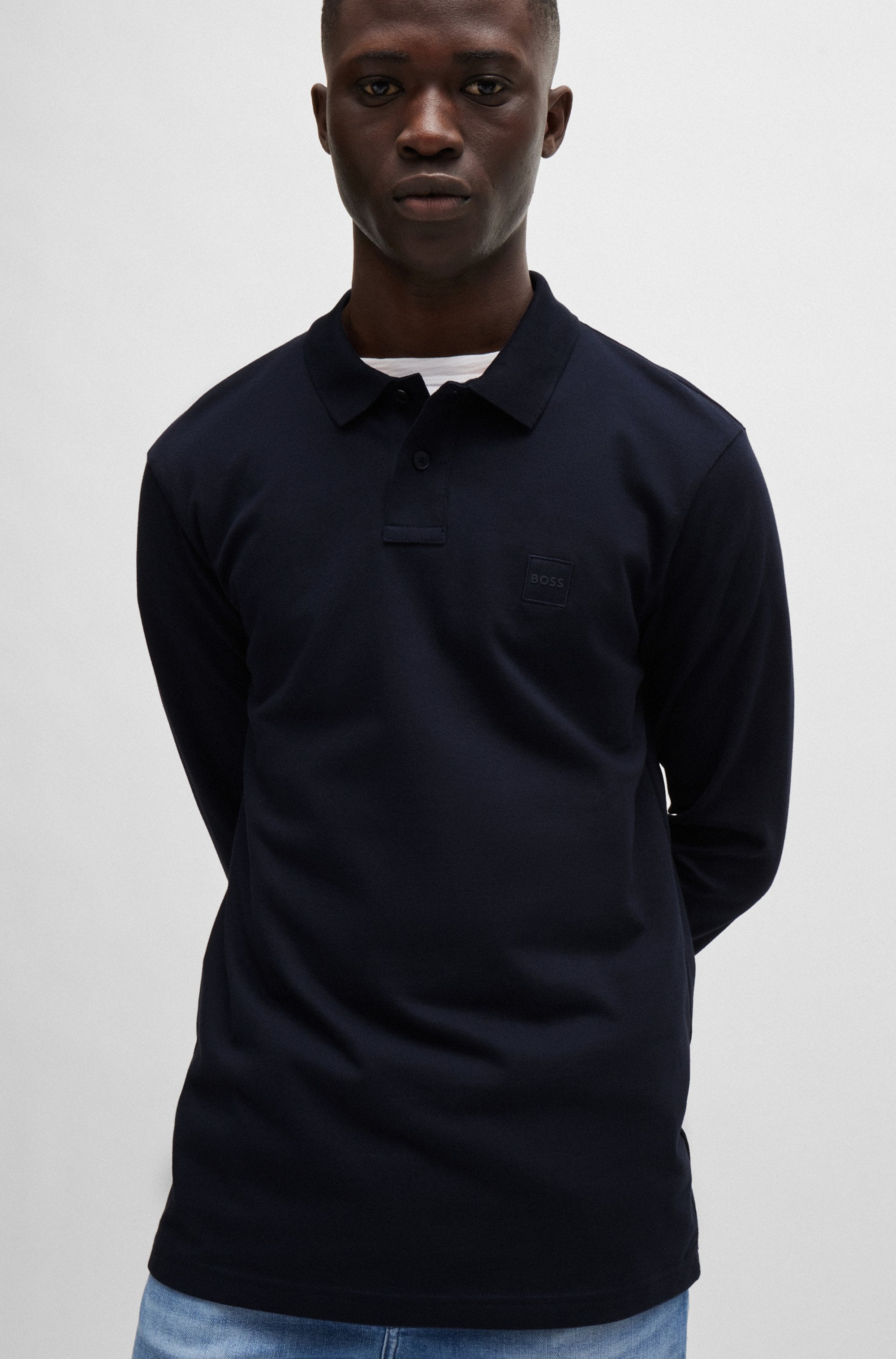 BOSS ORANGE Poloshirt »Passerby«, mit BOSS-Logobadge